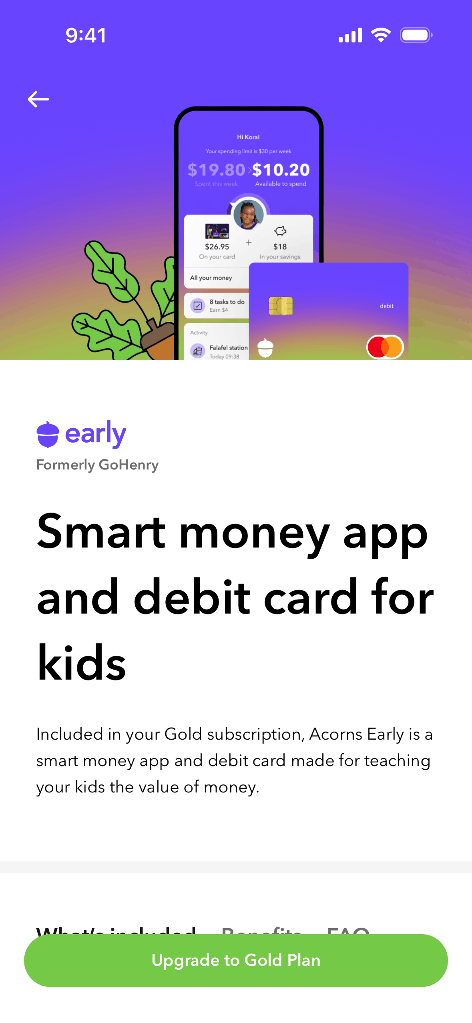 Acorns iOS Finance interface screenshot 21