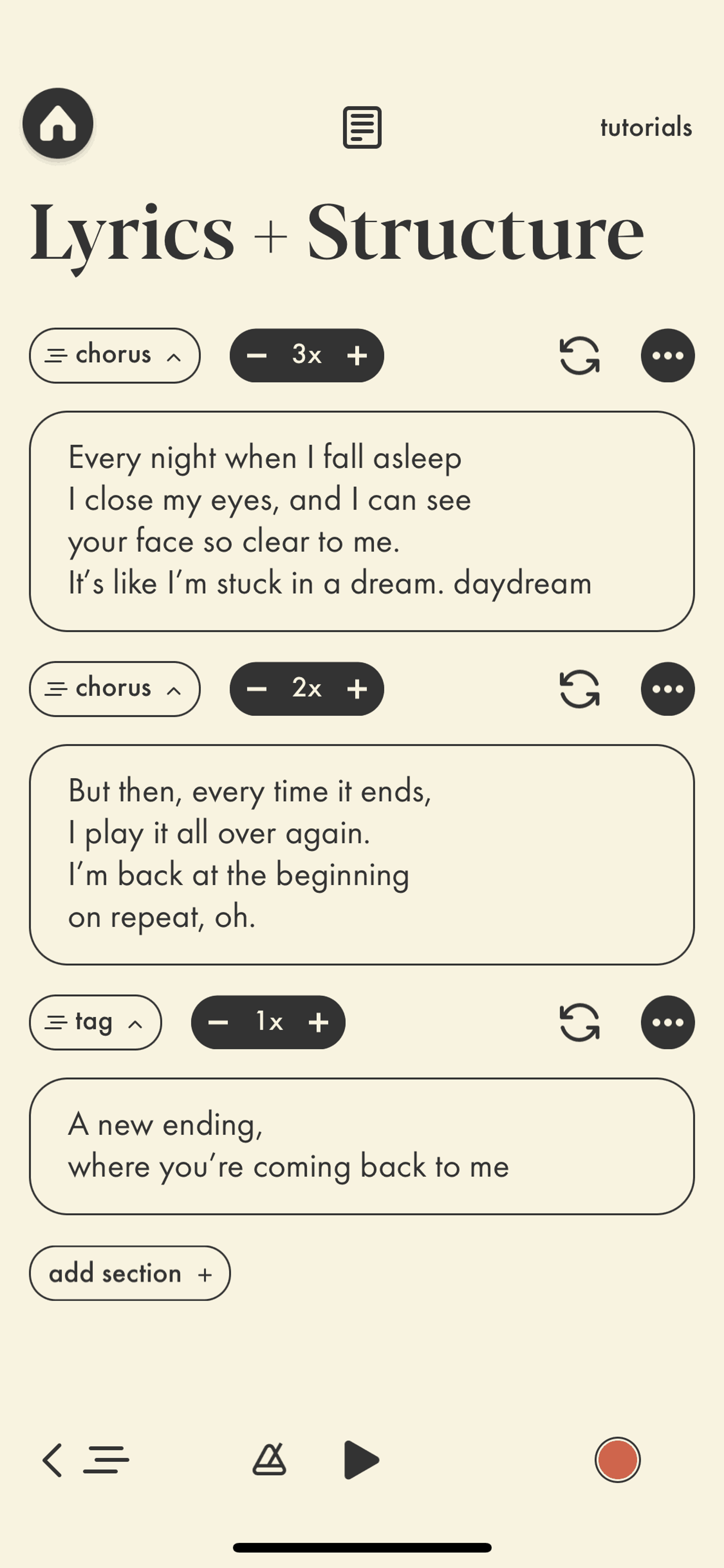 Demo iOS Music & Audio interface screenshot 20