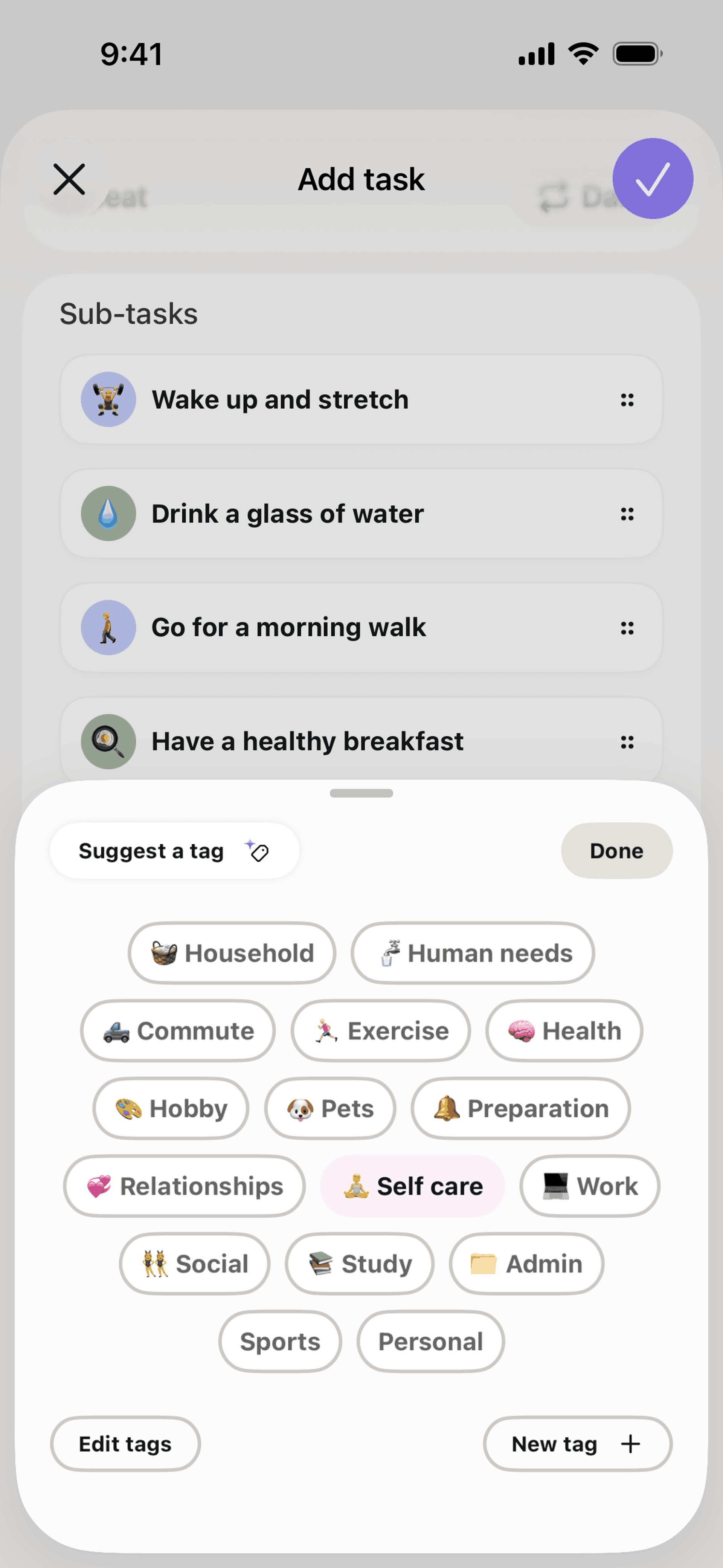 Tiimo iOS Productivity interface screenshot 16