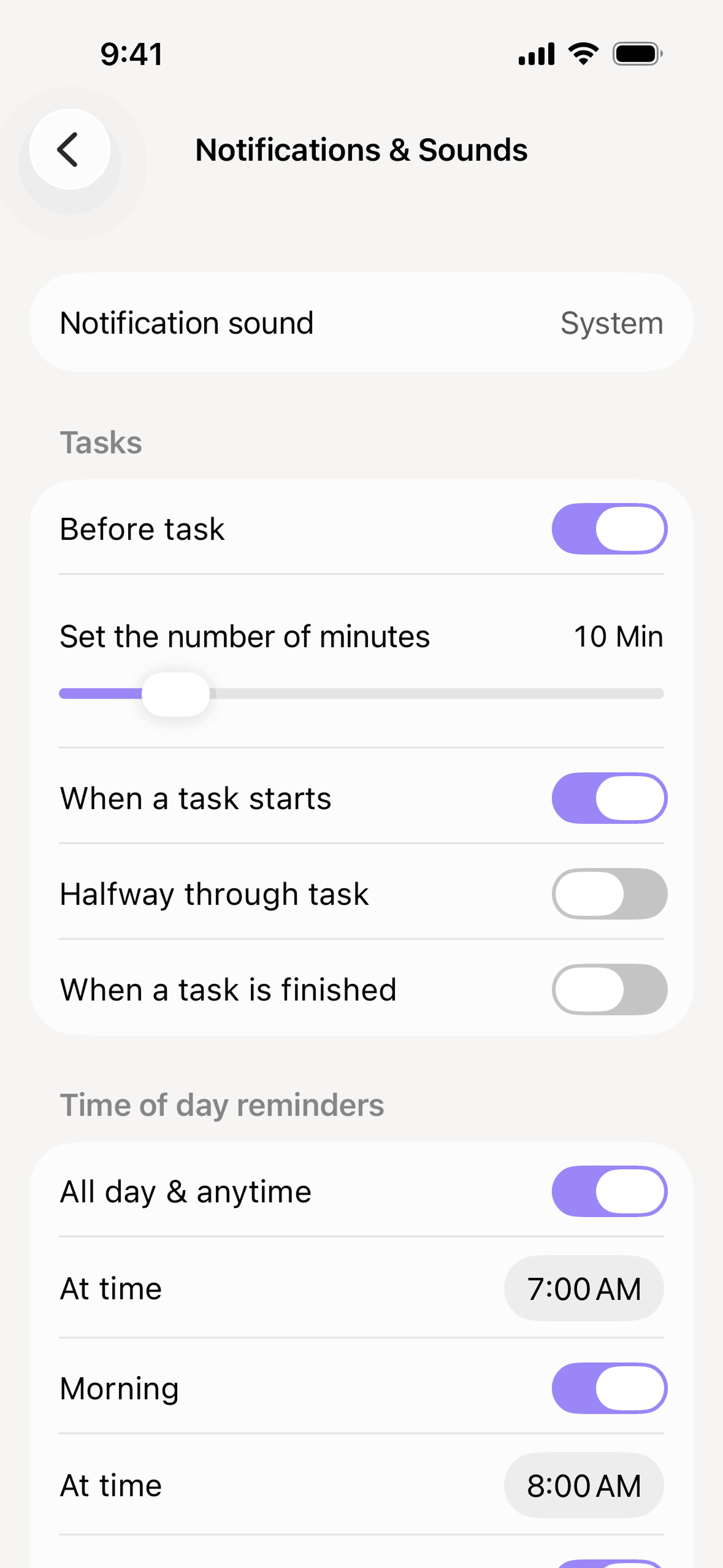 Tiimo iOS Productivity interface screenshot 13