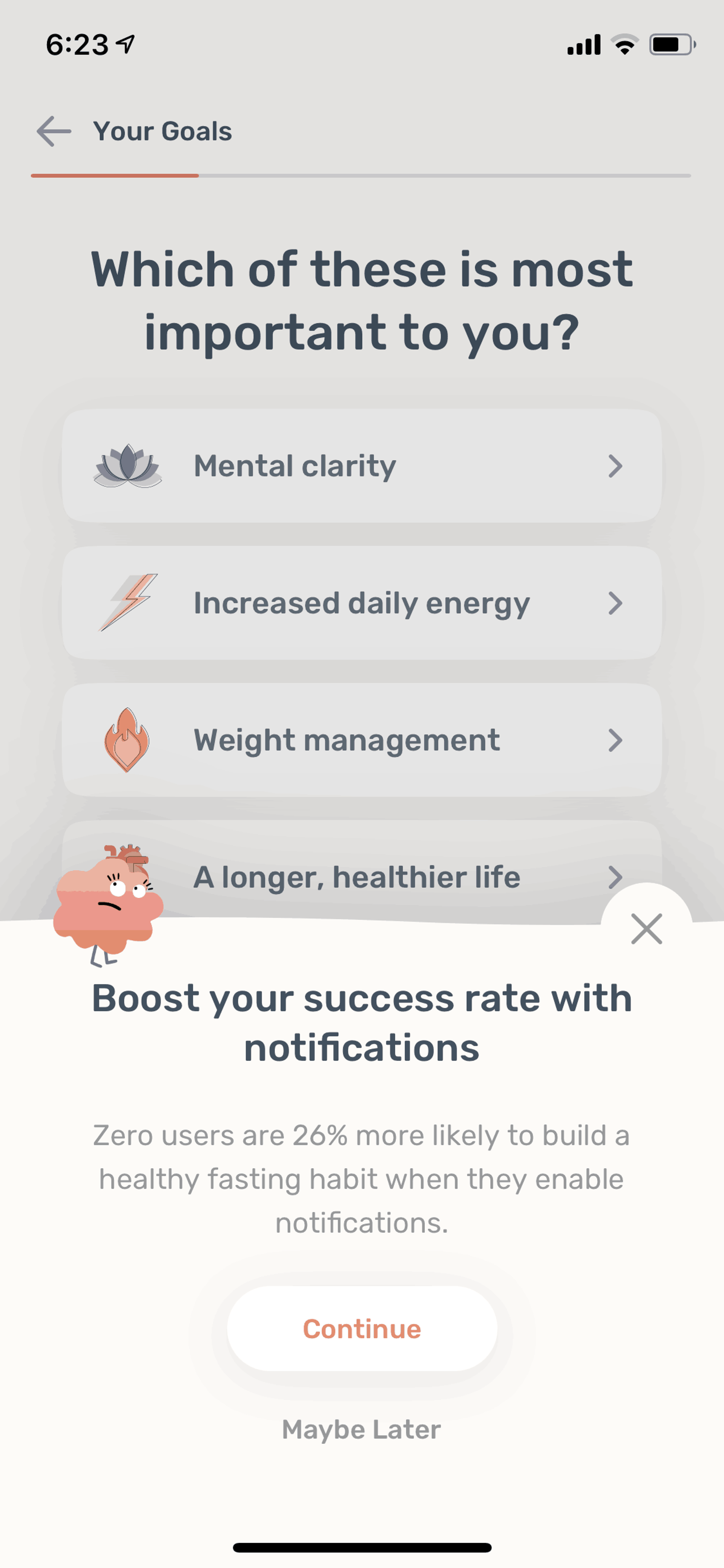 Zero iOS Health & Fitness interface screenshot 11