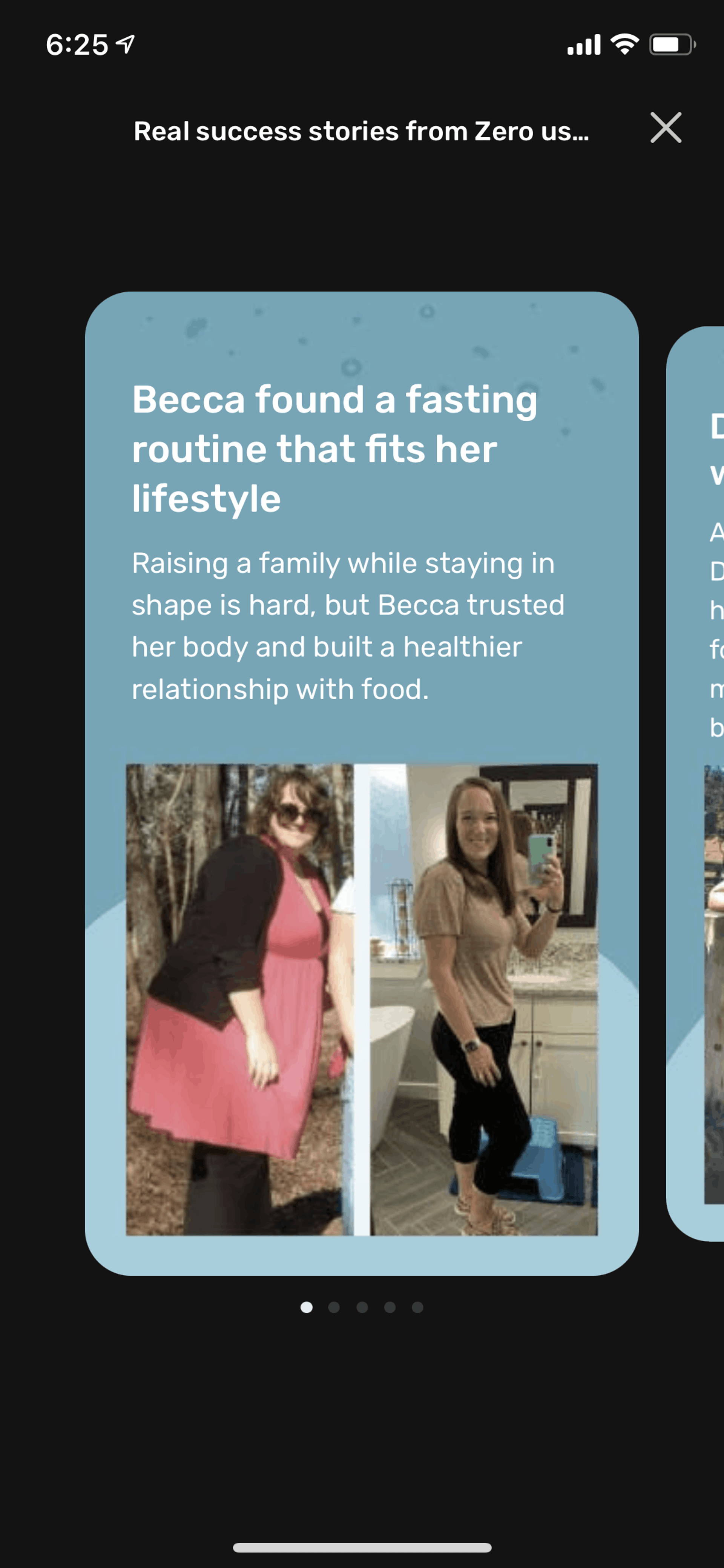 Zero iOS Health & Fitness interface screenshot 18