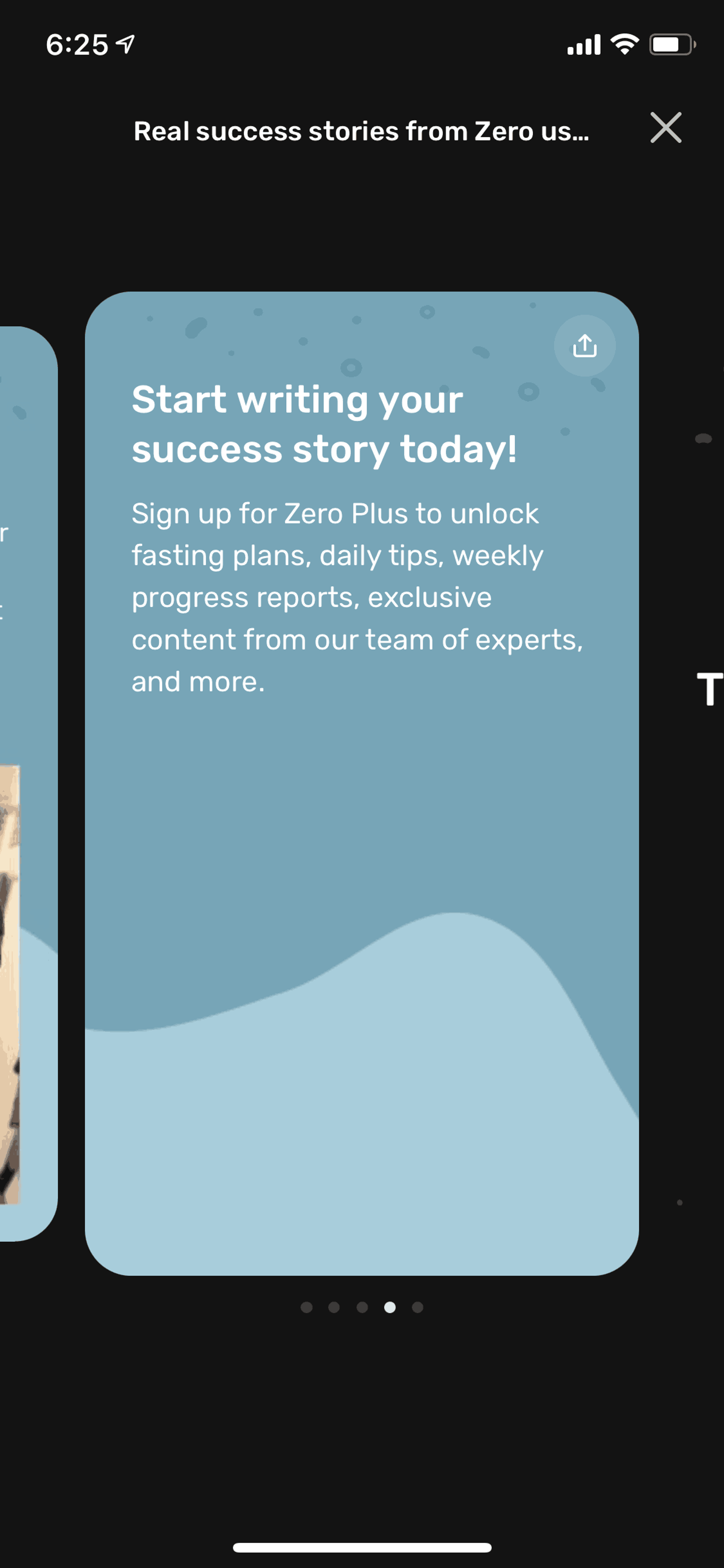 Zero iOS Health & Fitness interface screenshot 19