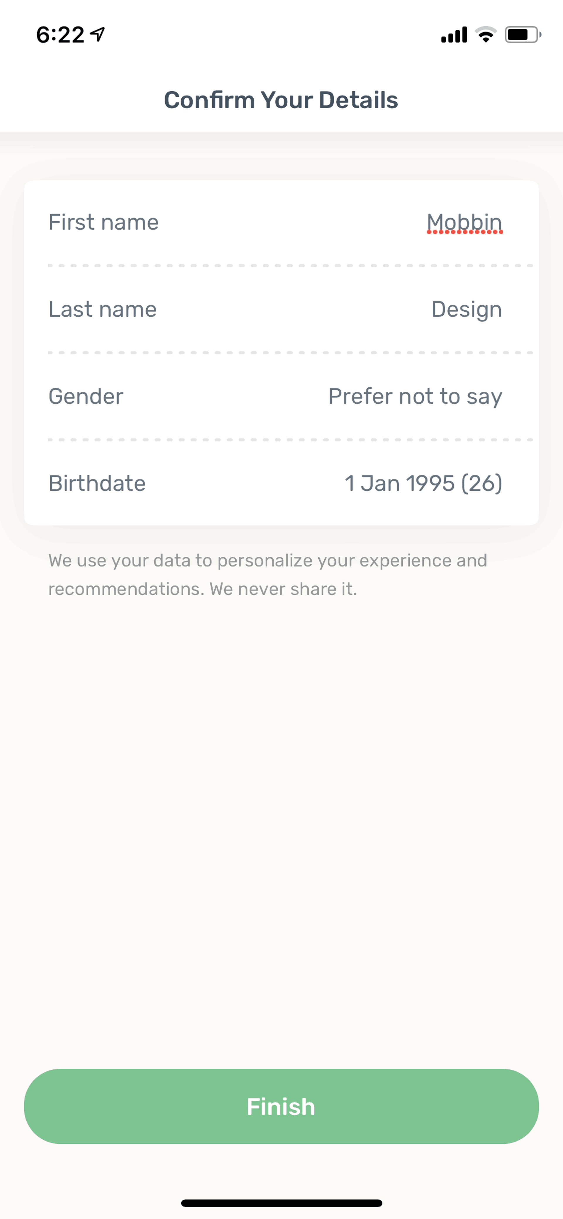 Zero iOS Health & Fitness interface screenshot 8