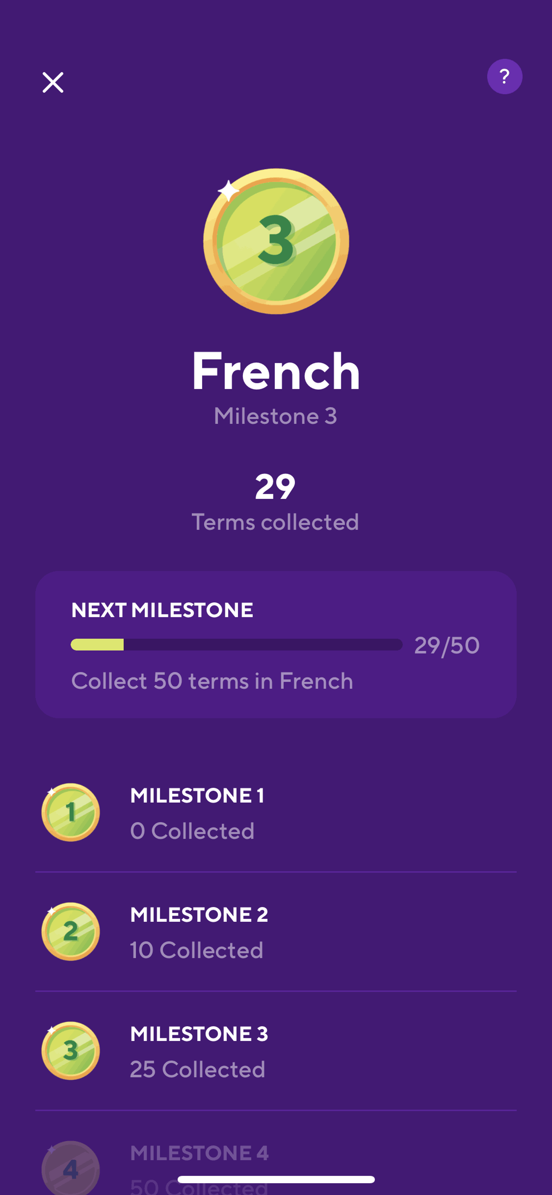 Drops iOS Education interface screenshot 8