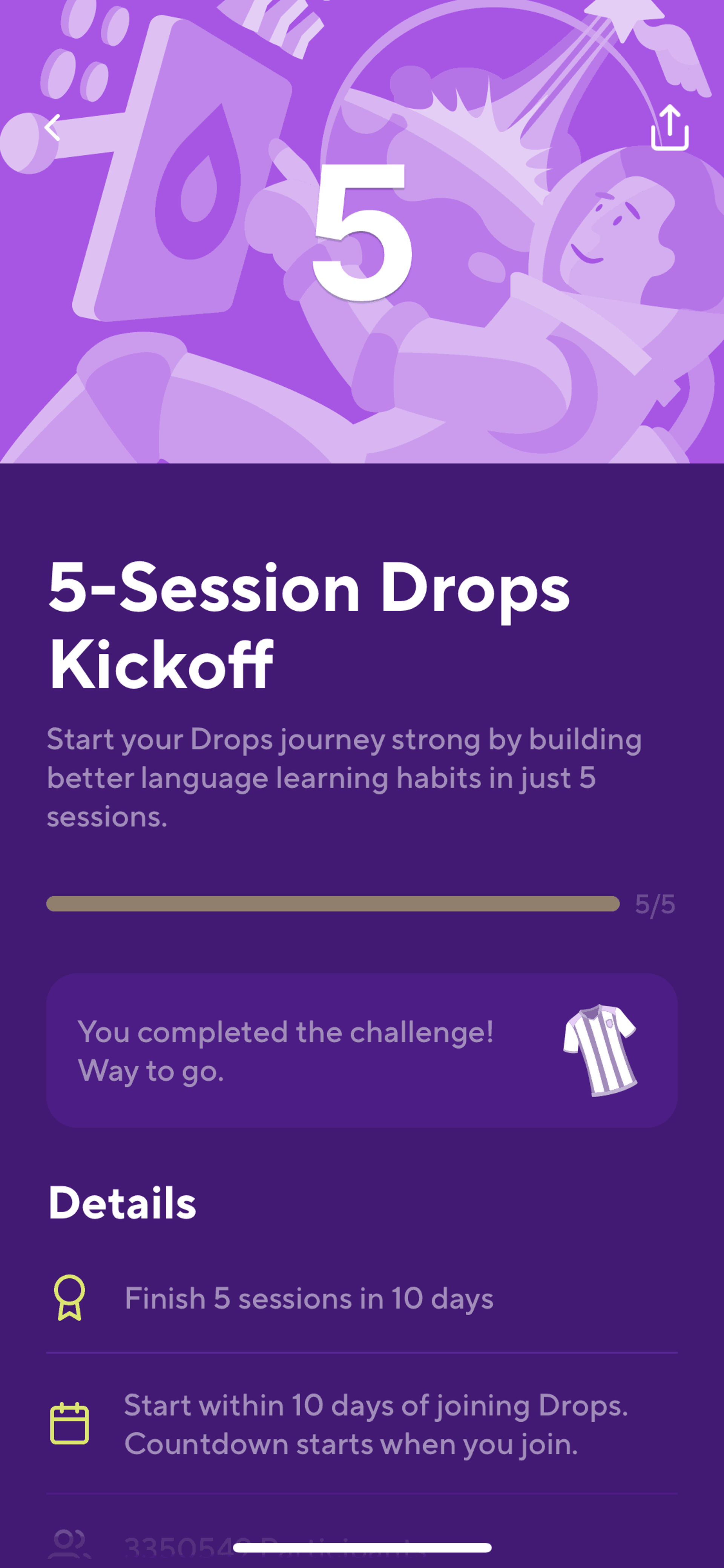 Drops iOS Education interface screenshot 17