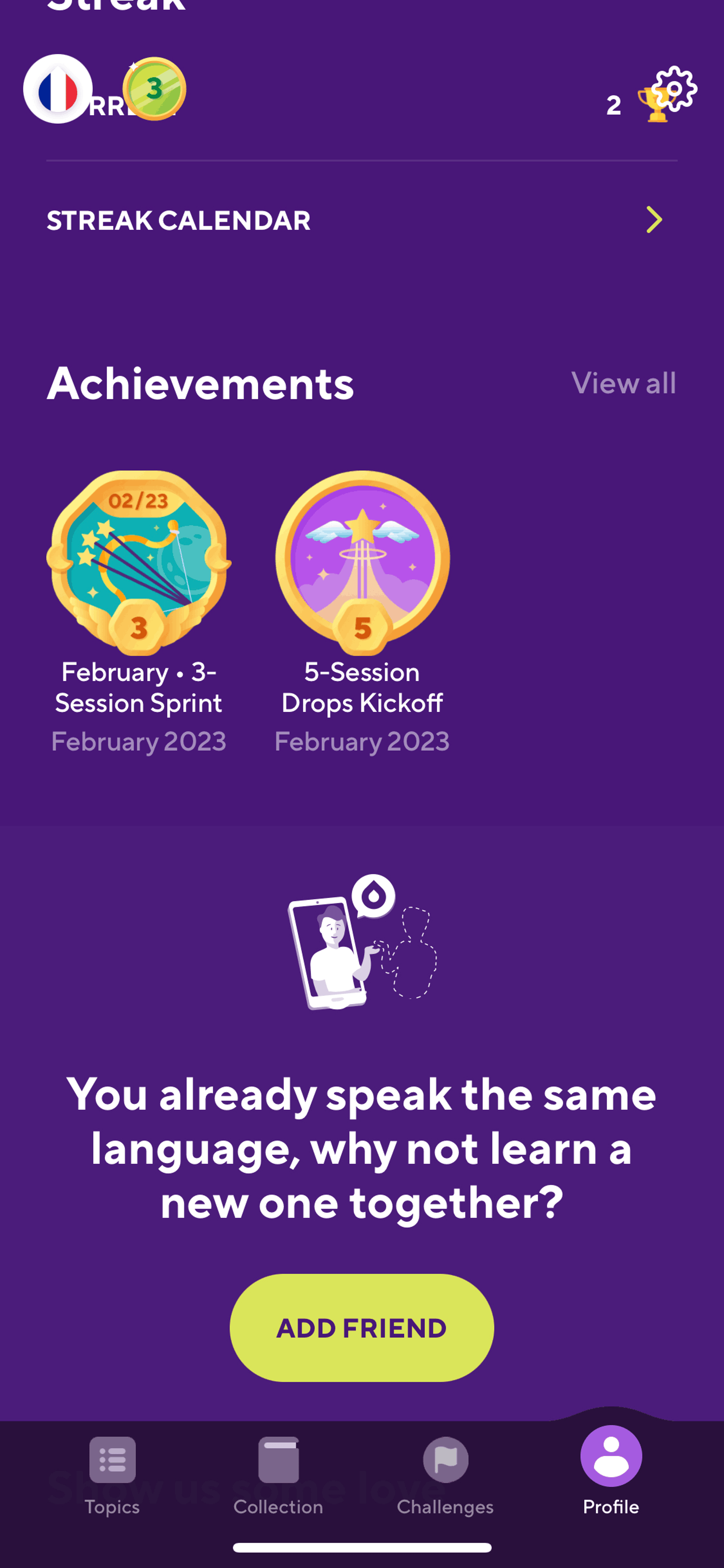 Drops iOS Education interface screenshot 18