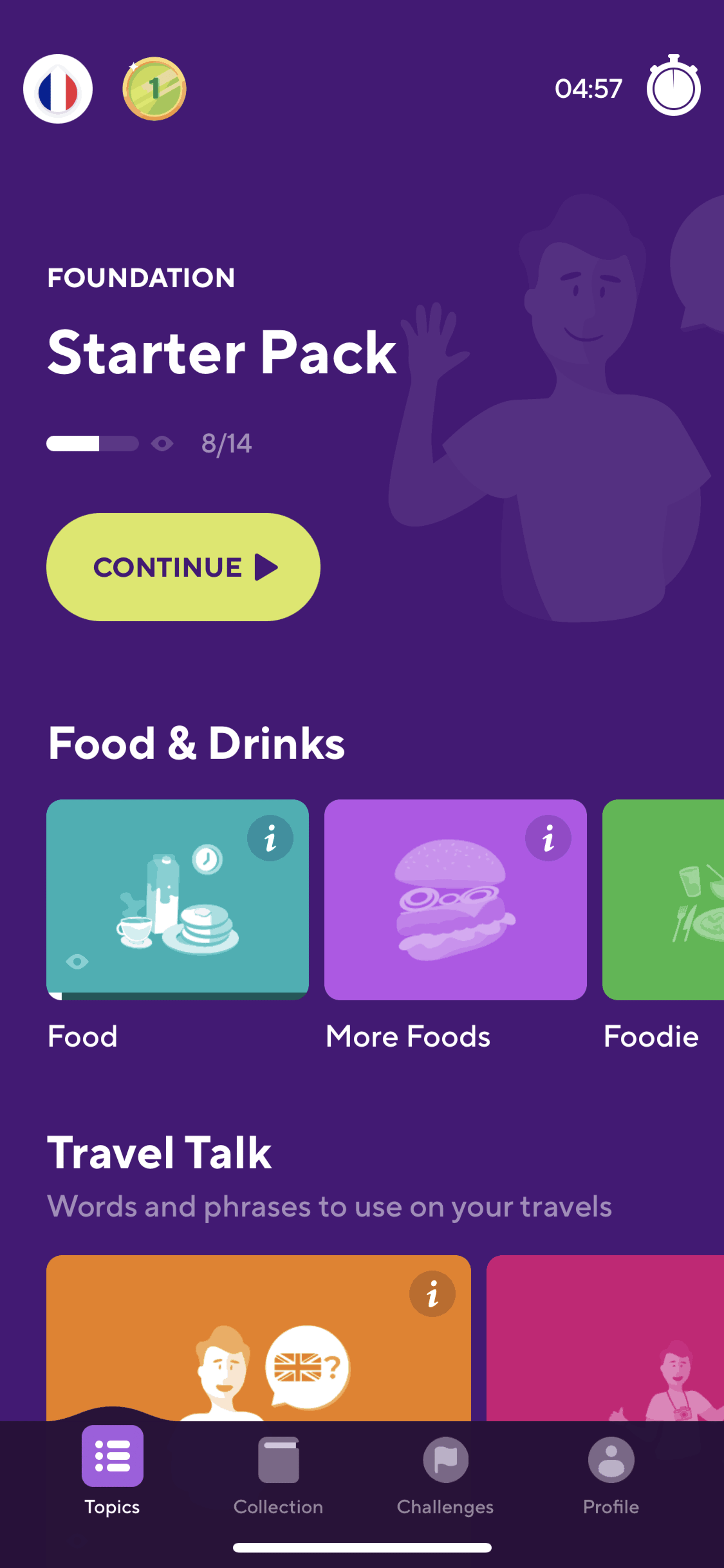 Drops iOS Education interface screenshot 6