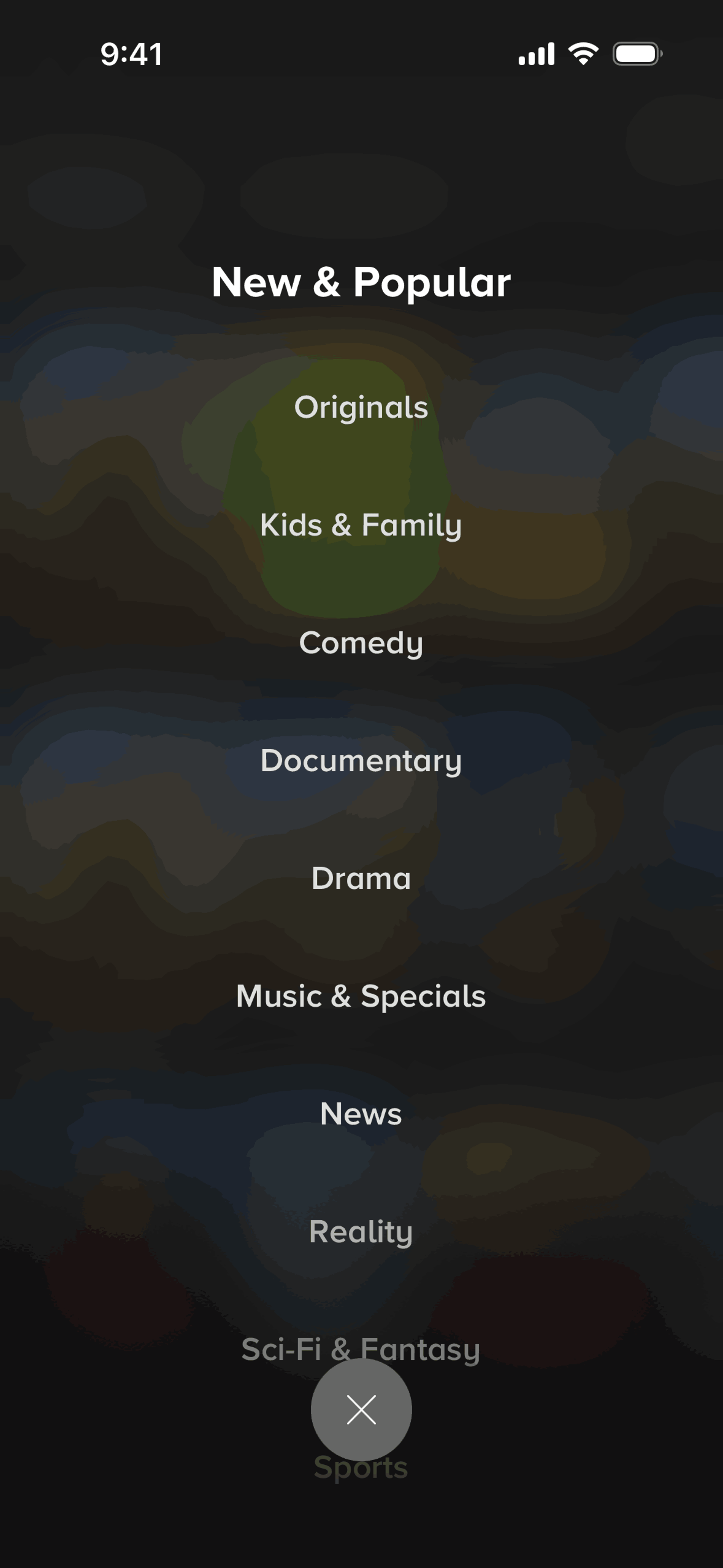 Sports app screen 3