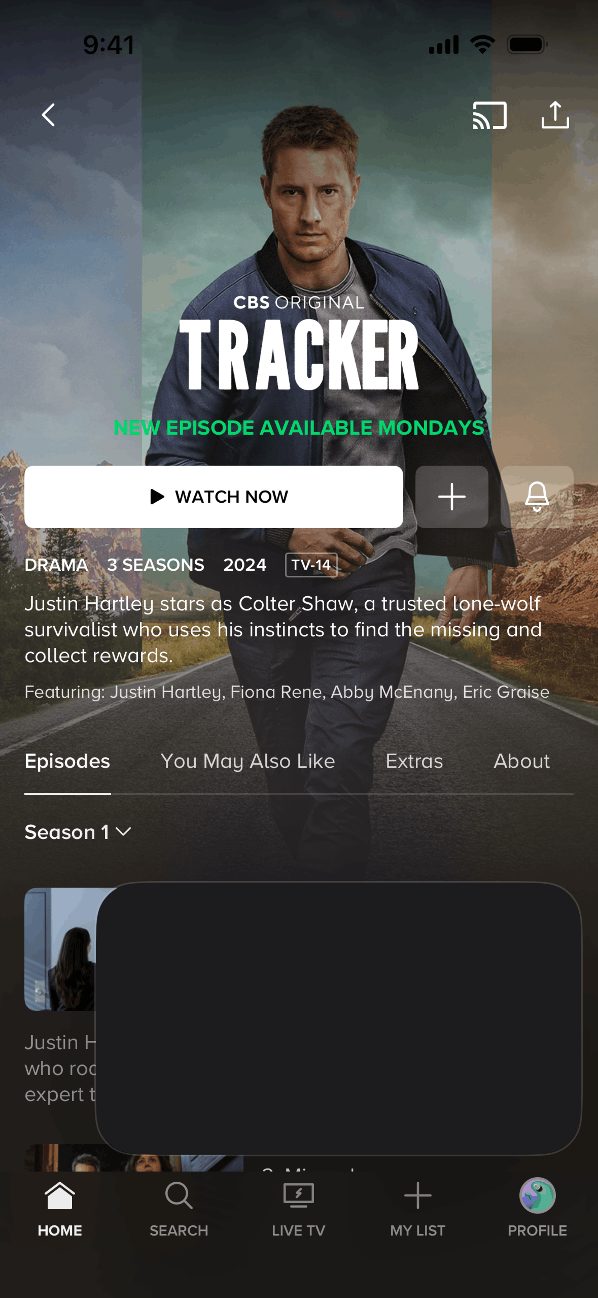 Paramount+ iOS Sports interface screenshot 20