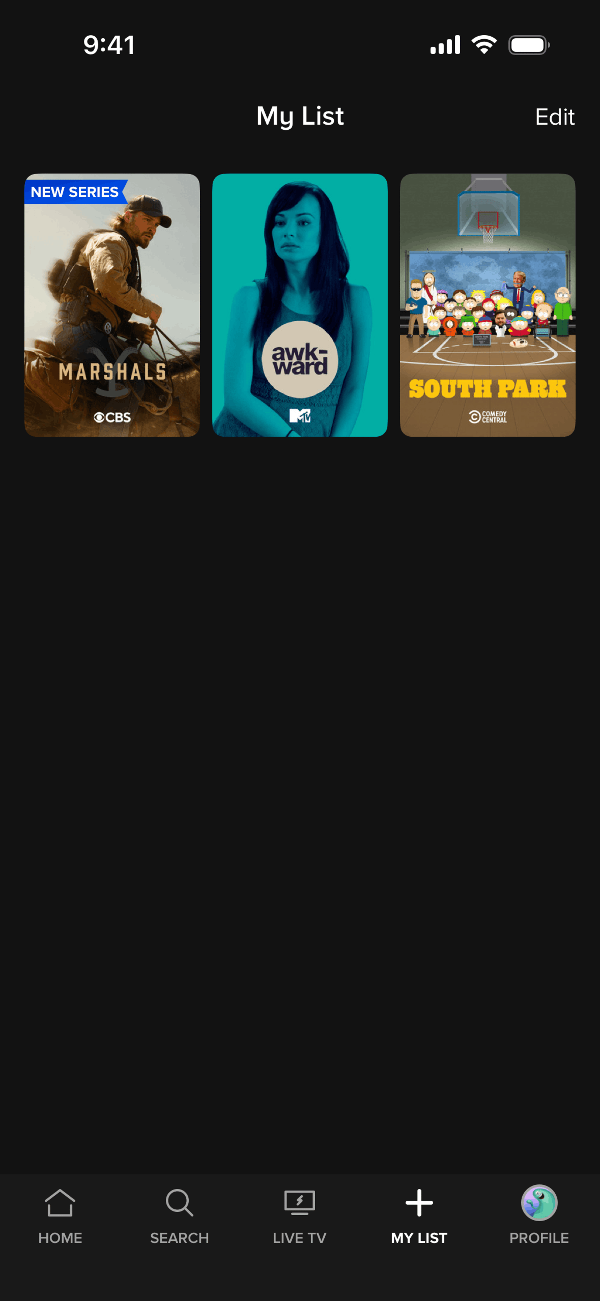 Paramount+ iOS Sports interface screenshot 8