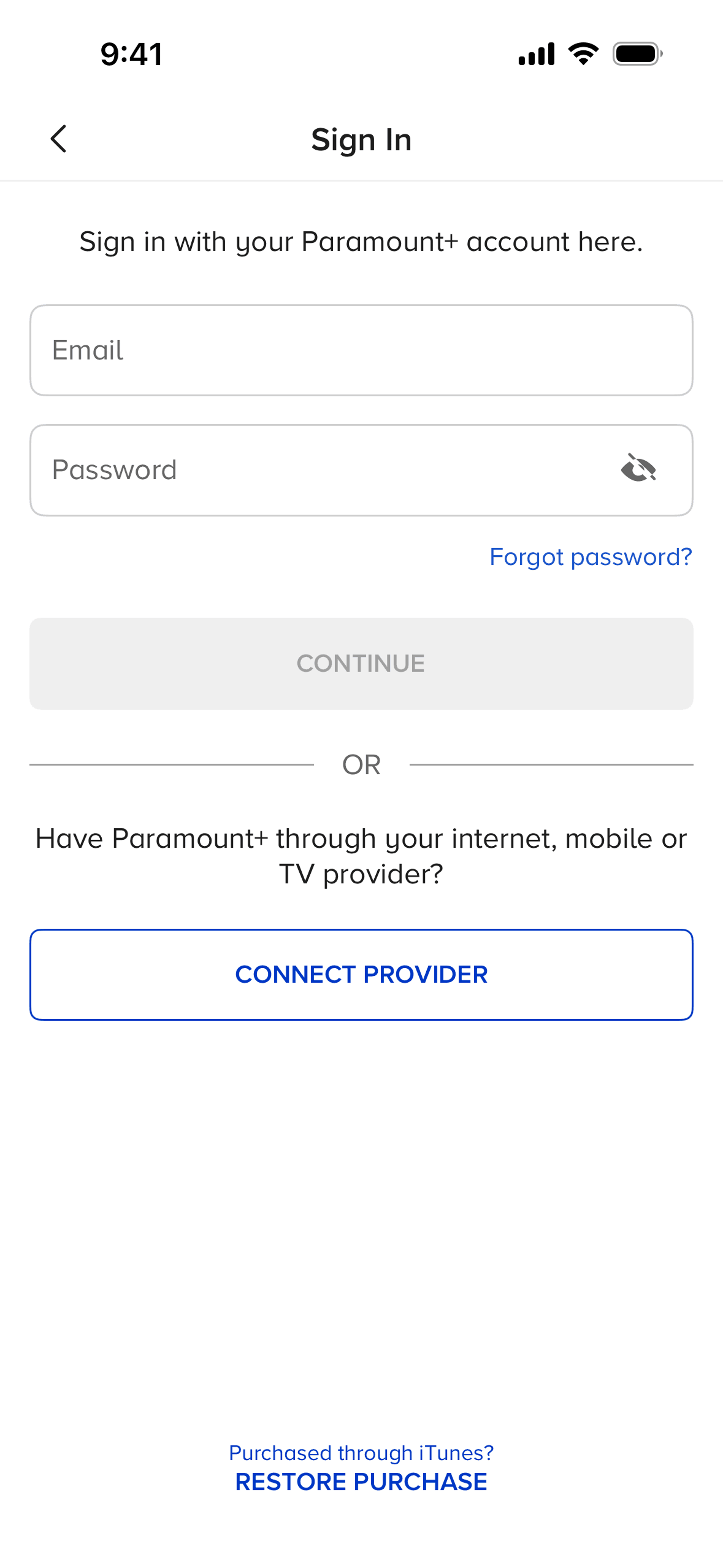 Paramount+ iOS Sports interface screenshot 16