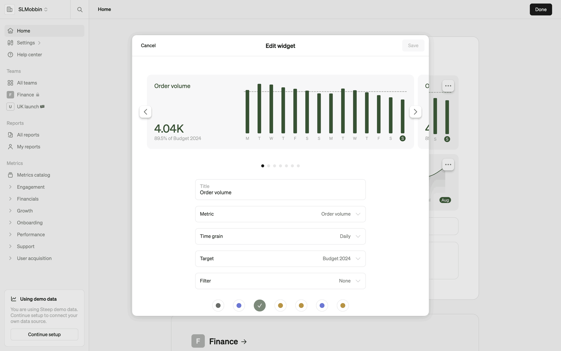 Steep Web Business interface screenshot 10