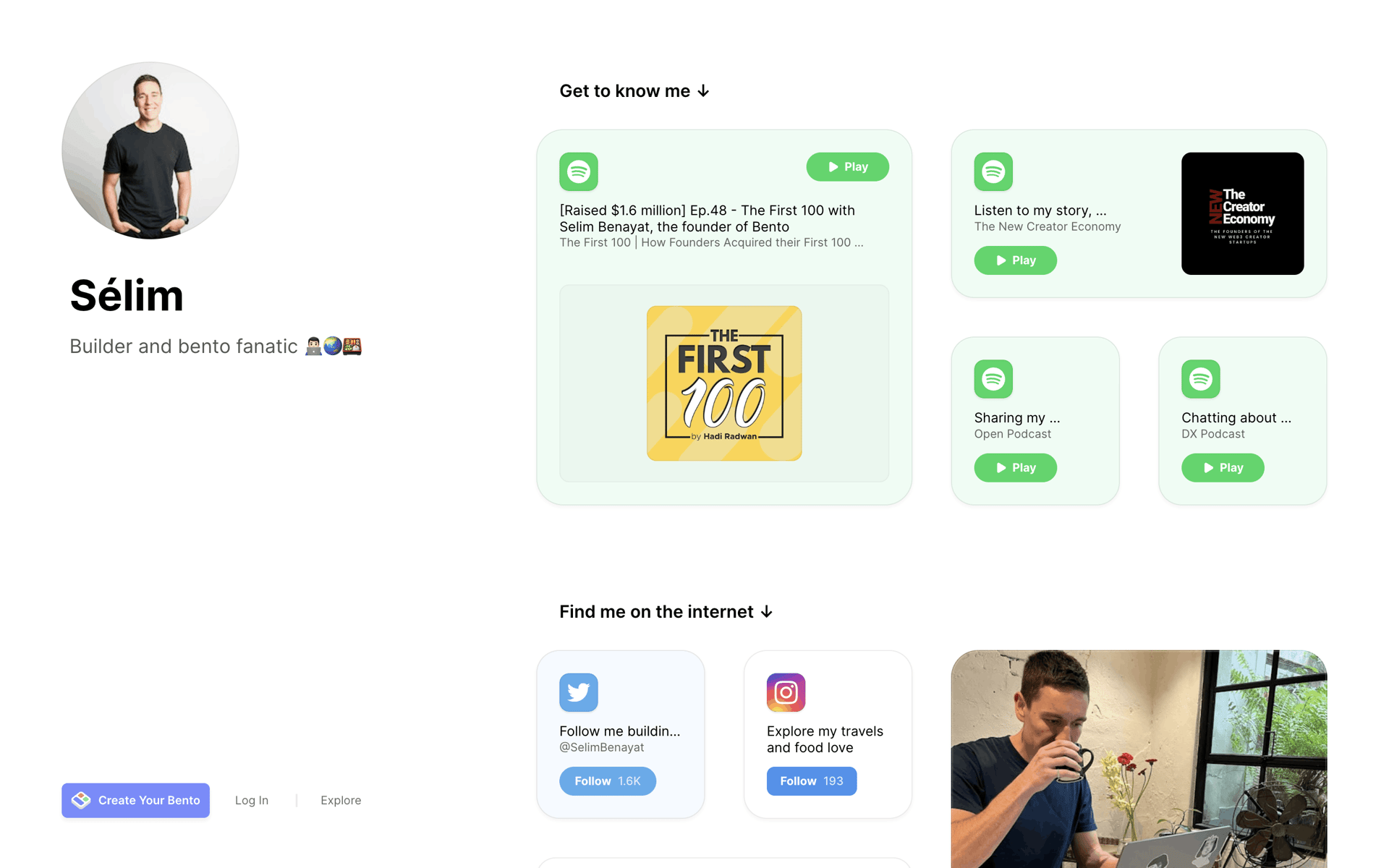 Bento Web Social Networking interface screenshot 17