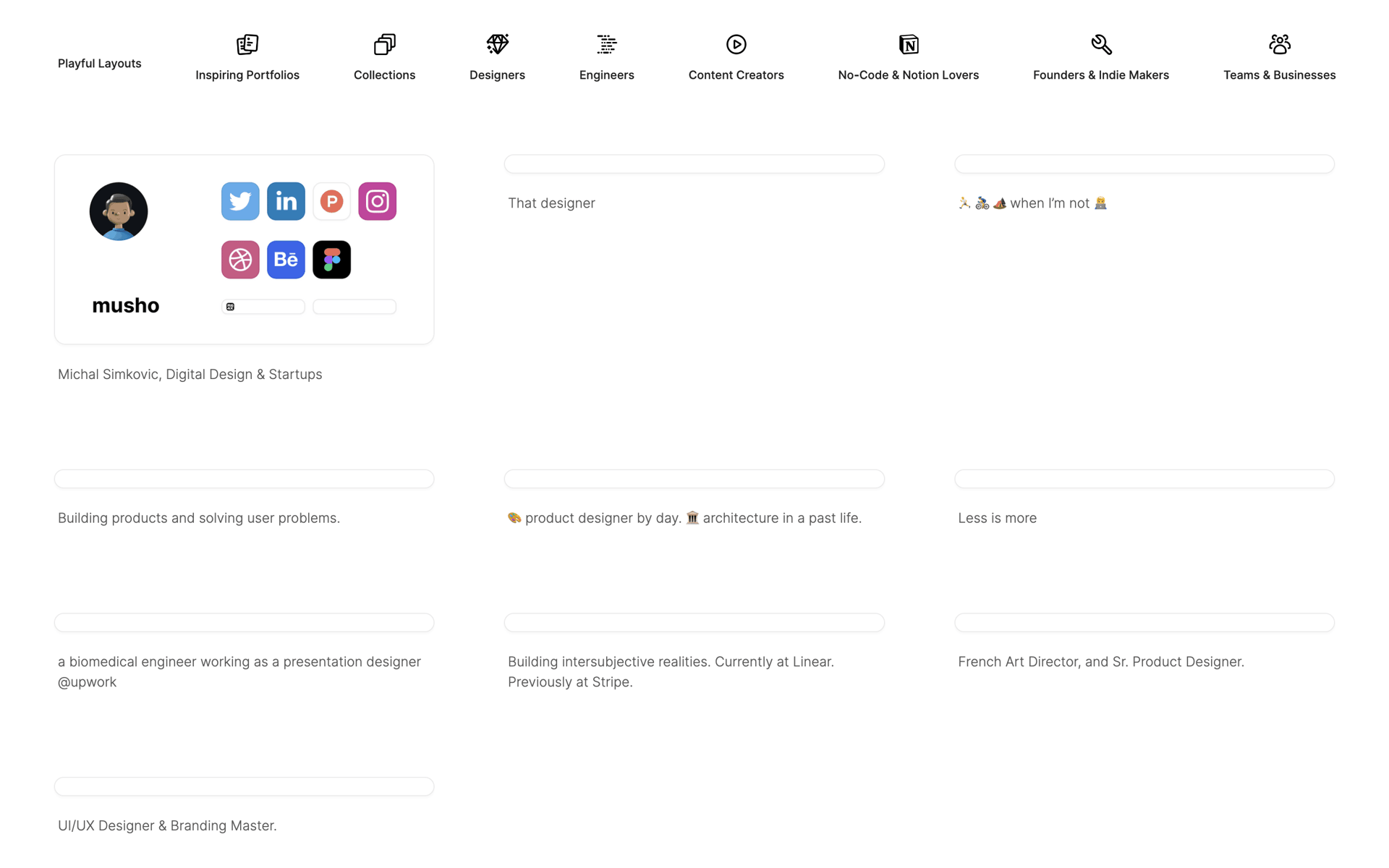 Bento Web Social Networking interface screenshot 21