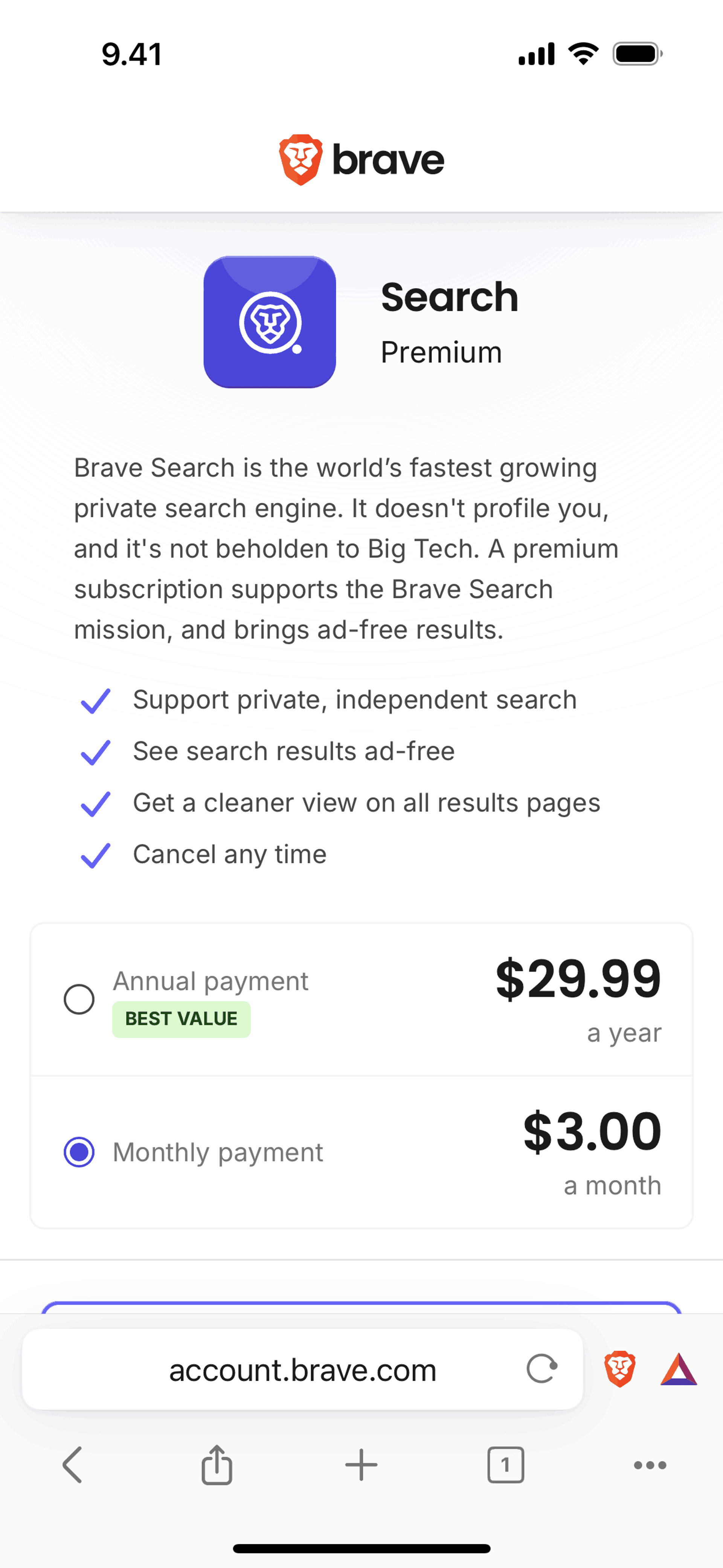Brave Browser iOS Utilities interface screenshot 11