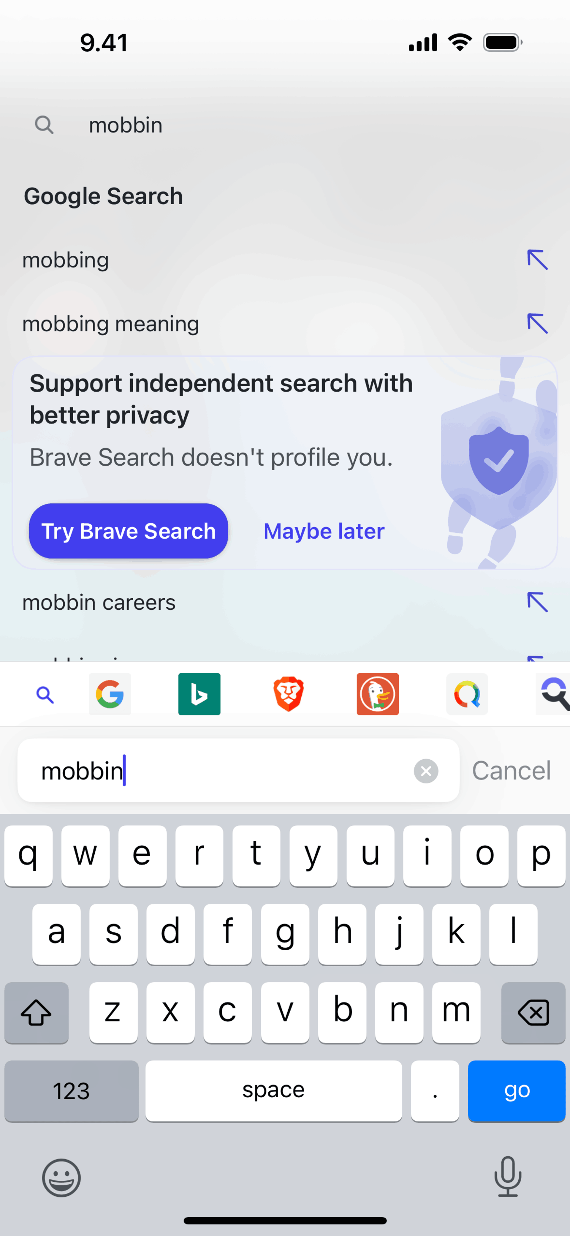 Brave Browser iOS Utilities interface screenshot 15