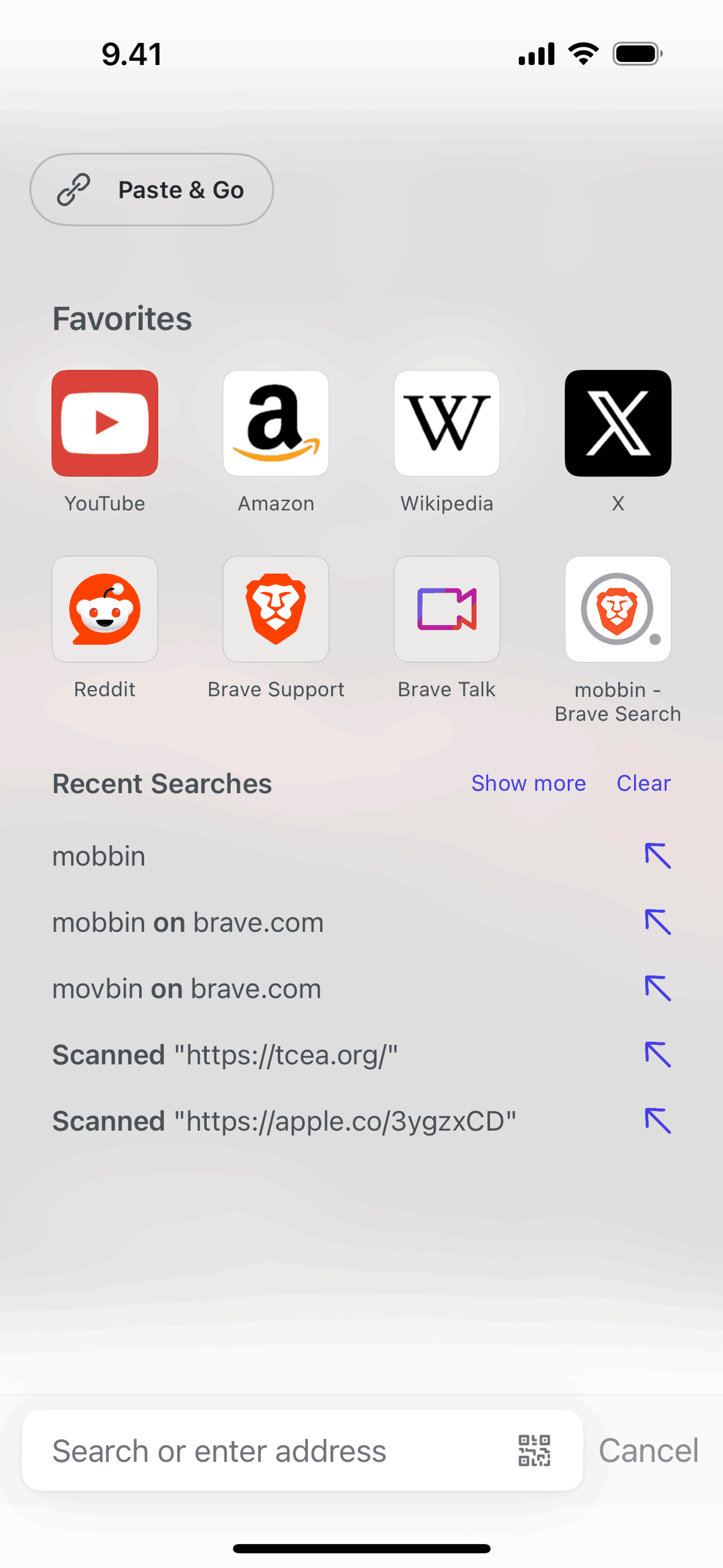 Brave Browser iOS Utilities interface screenshot 16