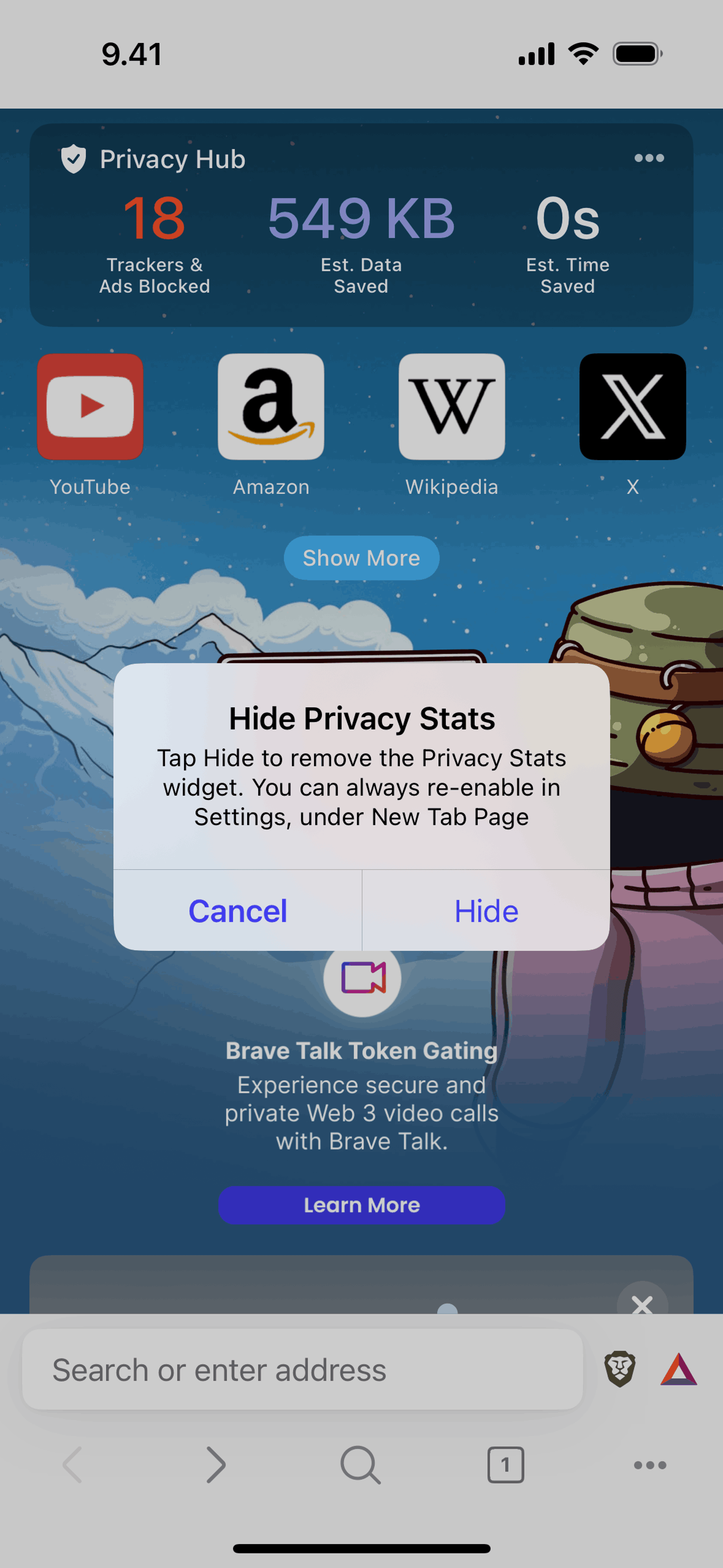 Brave Browser iOS Utilities interface screenshot 19