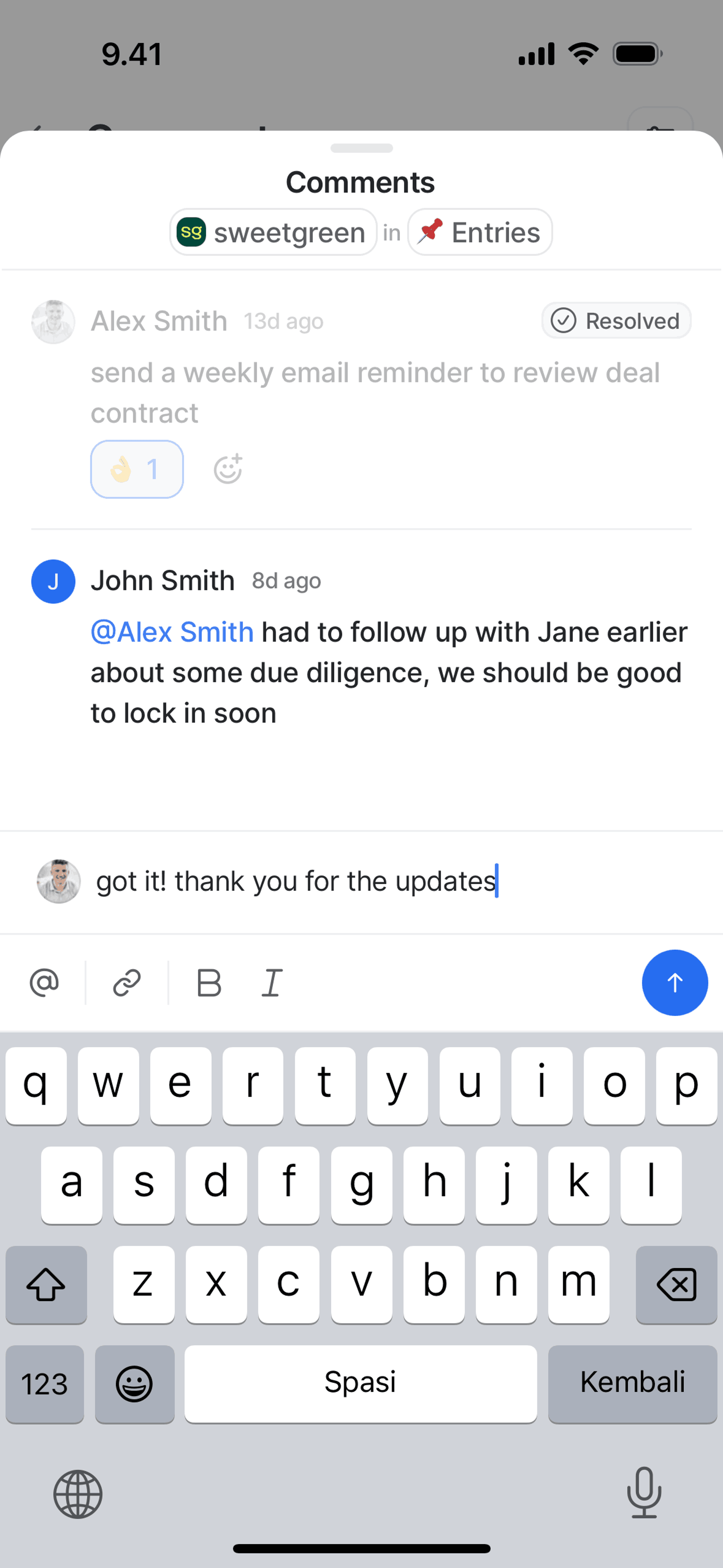Attio iOS Productivity interface screenshot 7
