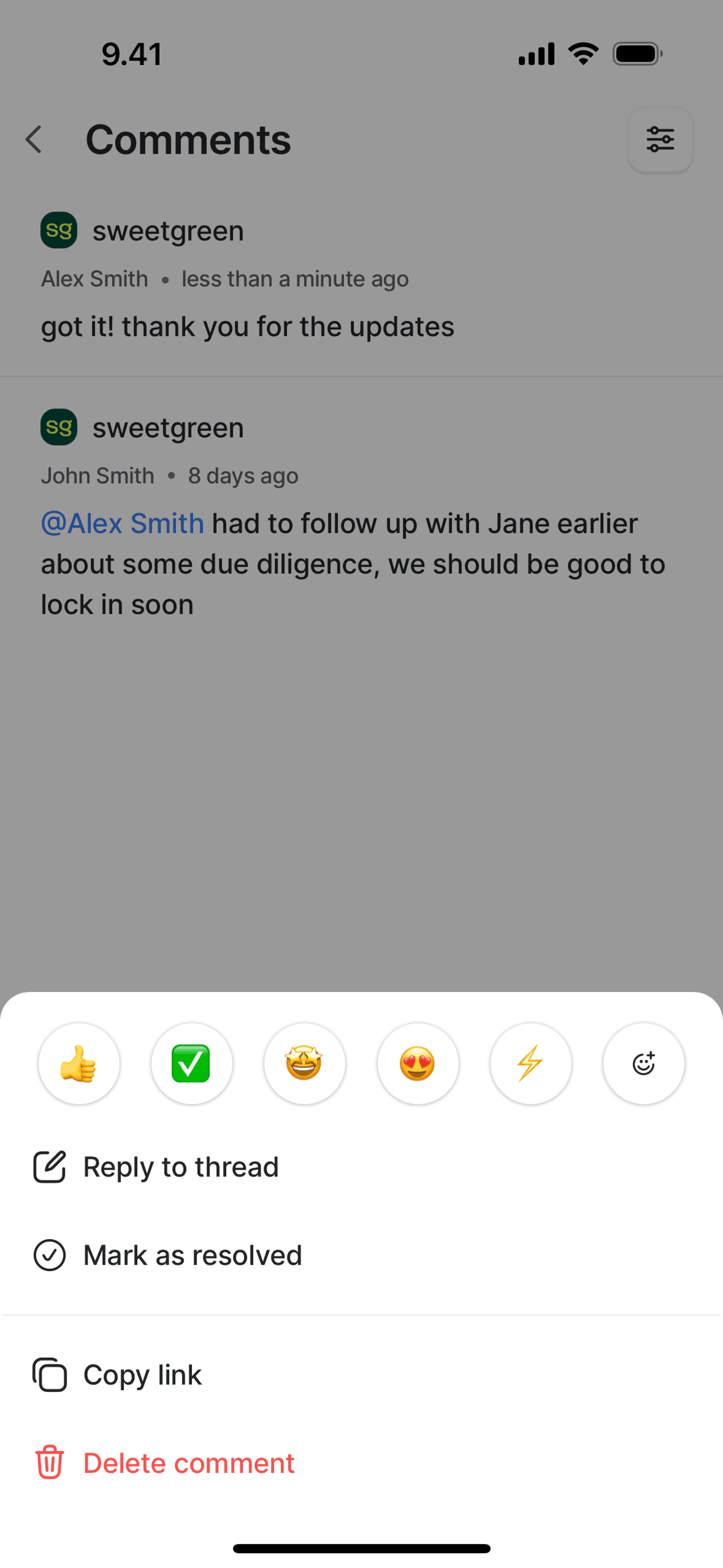 Attio iOS Productivity interface screenshot 8