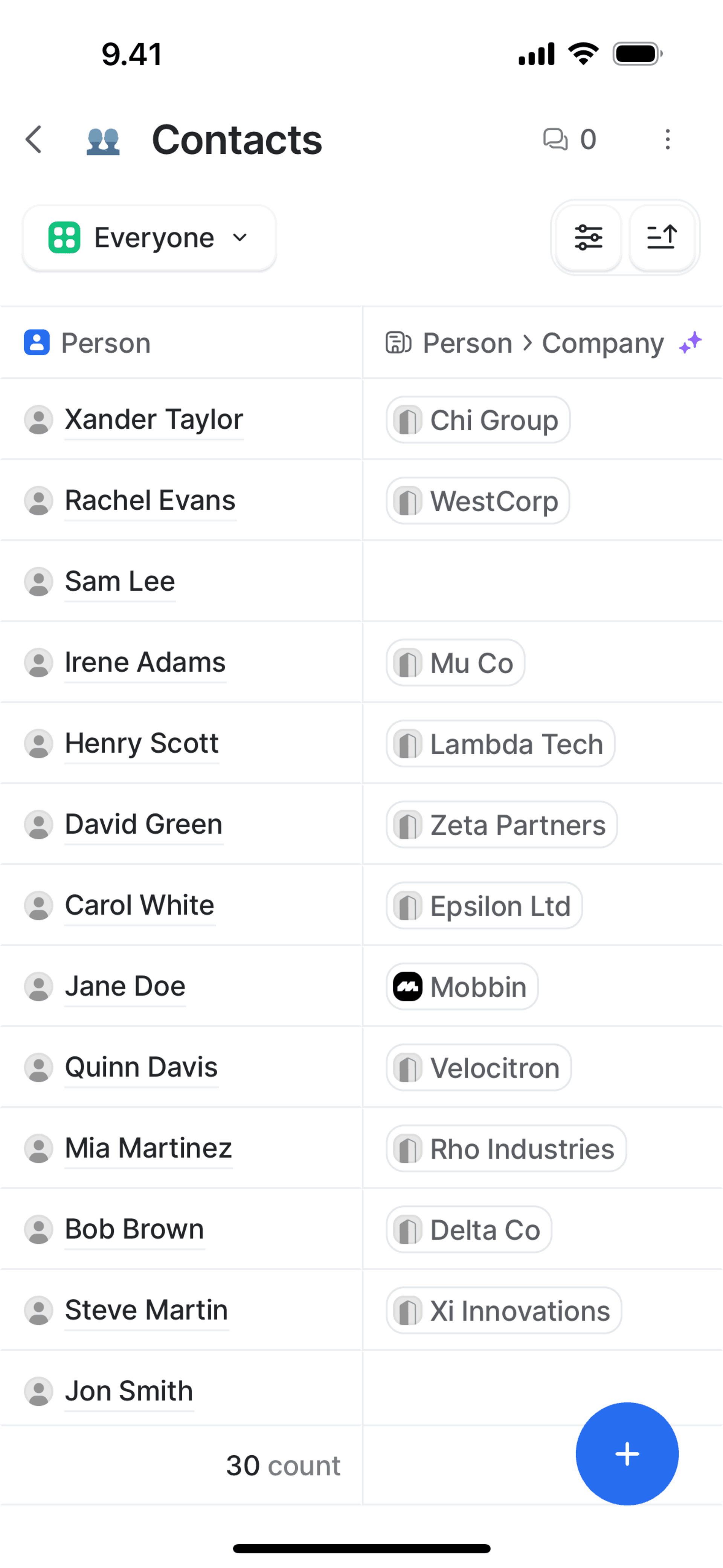 Attio iOS Productivity interface screenshot 9