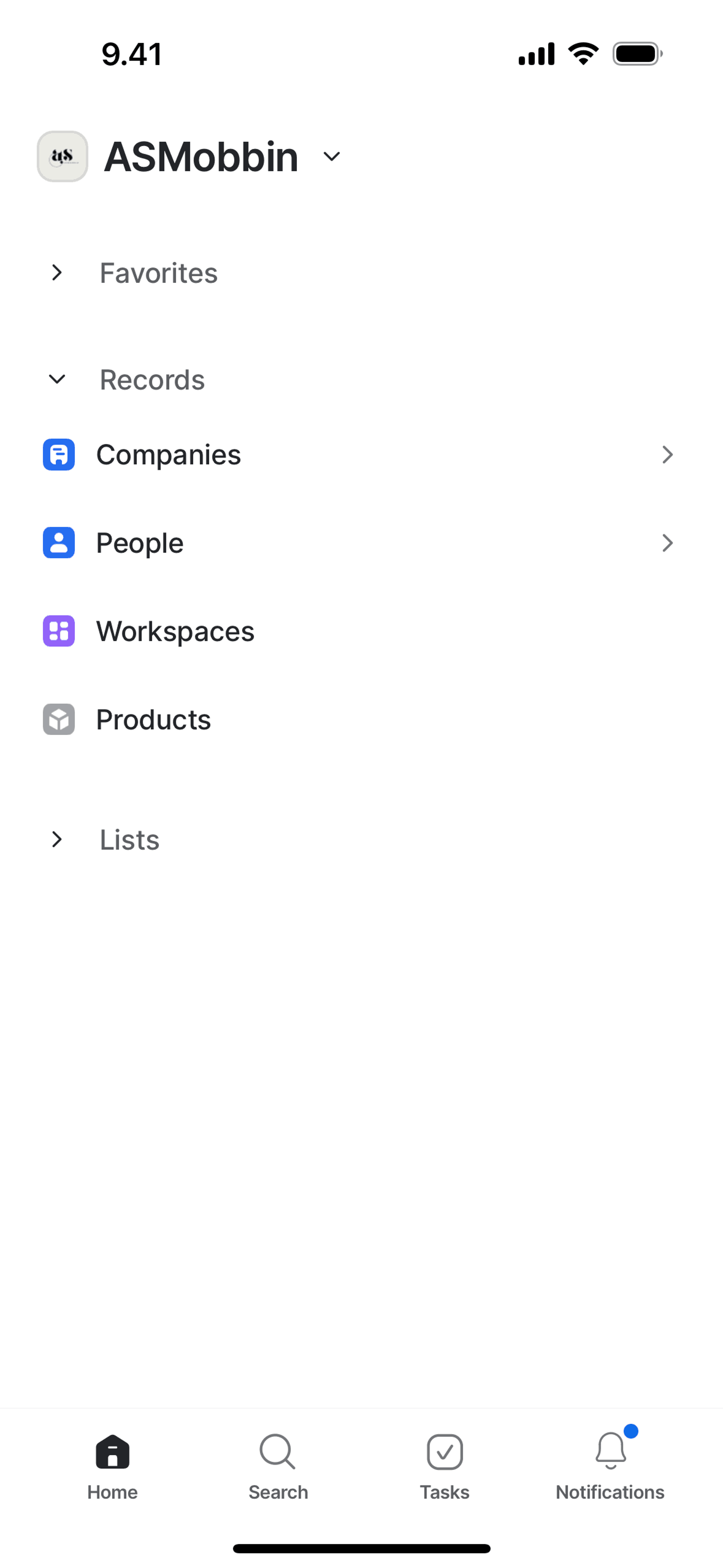 Attio iOS Productivity interface screenshot 2