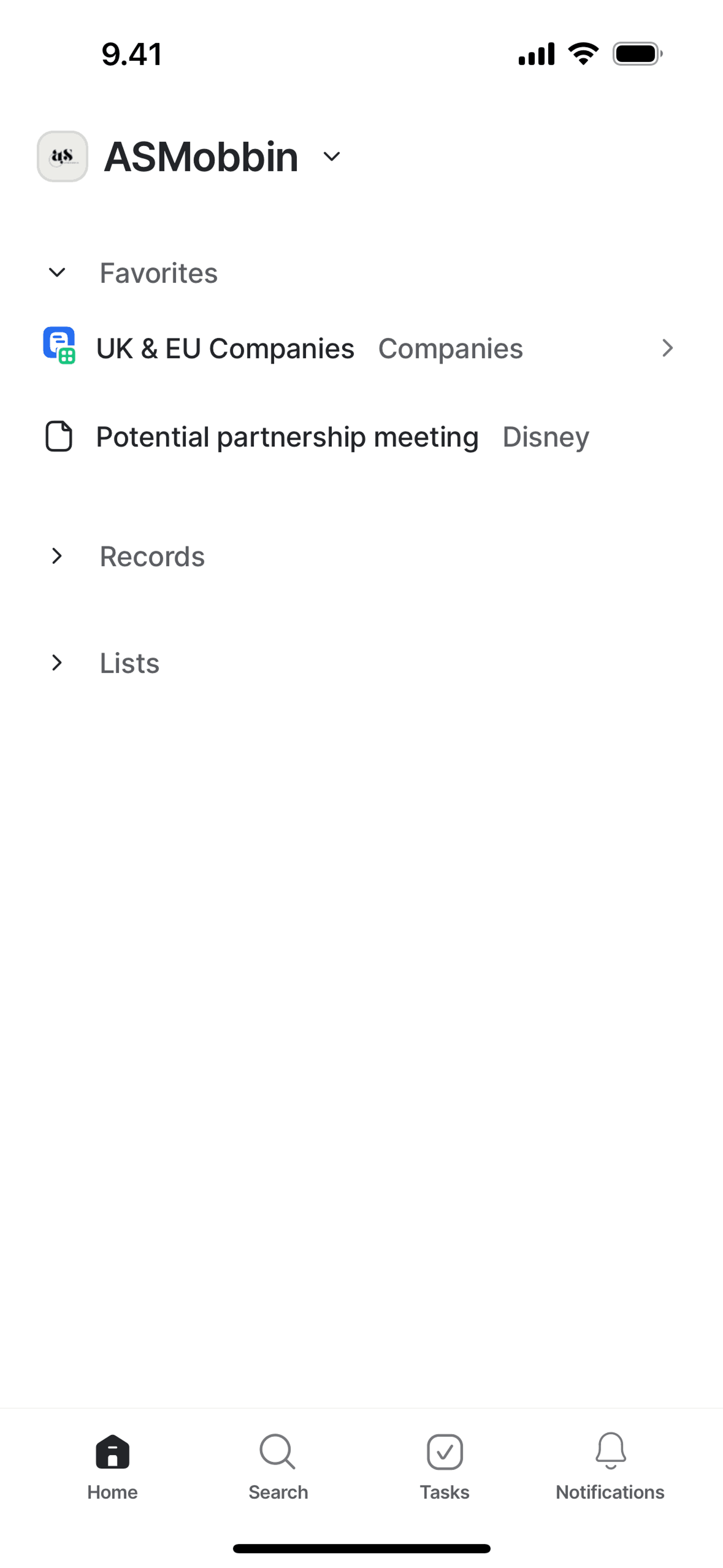 Attio iOS Productivity interface screenshot 3