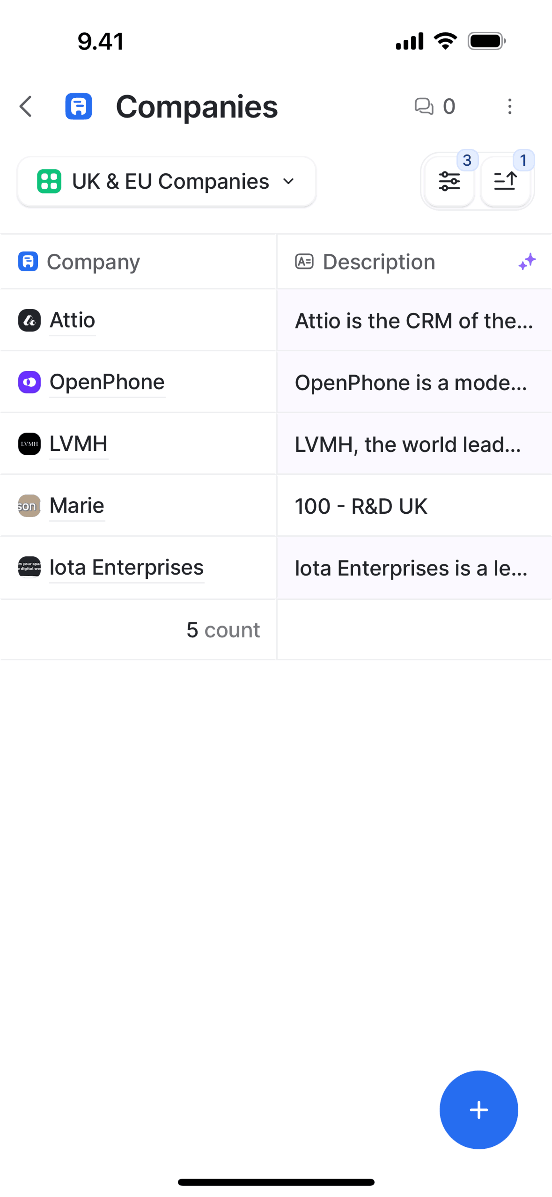 Attio iOS Productivity interface screenshot 16