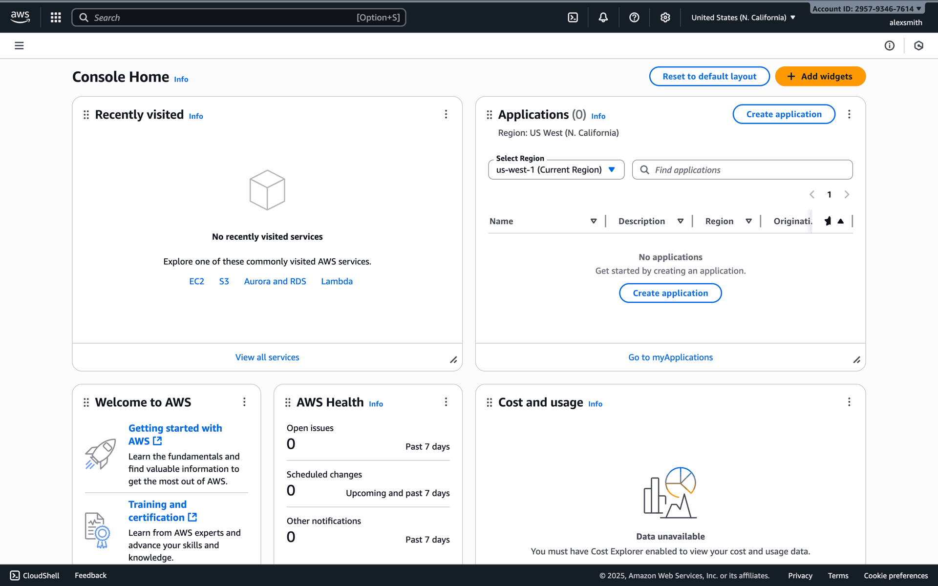 Amazon Web Services (AWS) Web Developer Tools interface screenshot 21