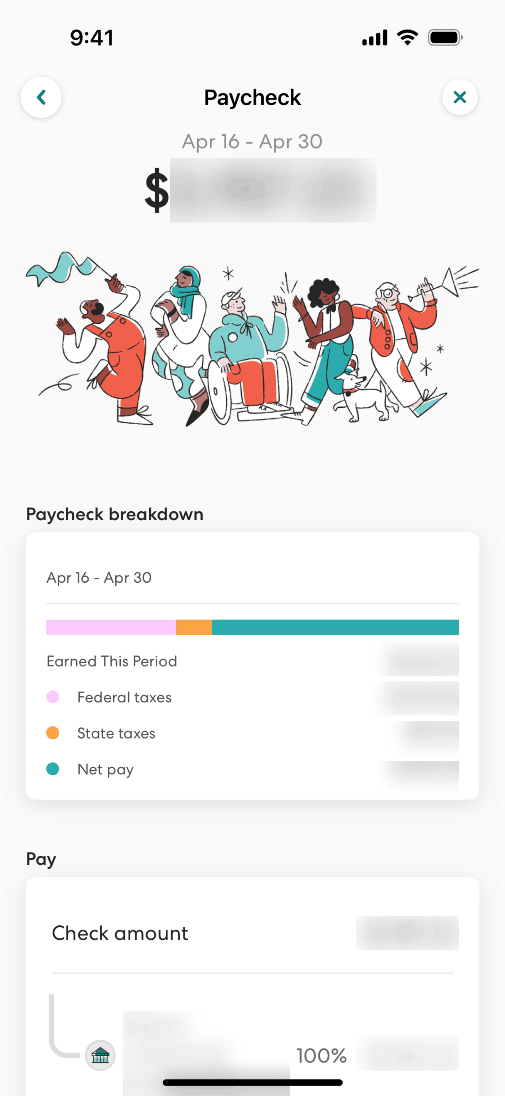 Gusto Mobile iOS Finance interface screenshot 4