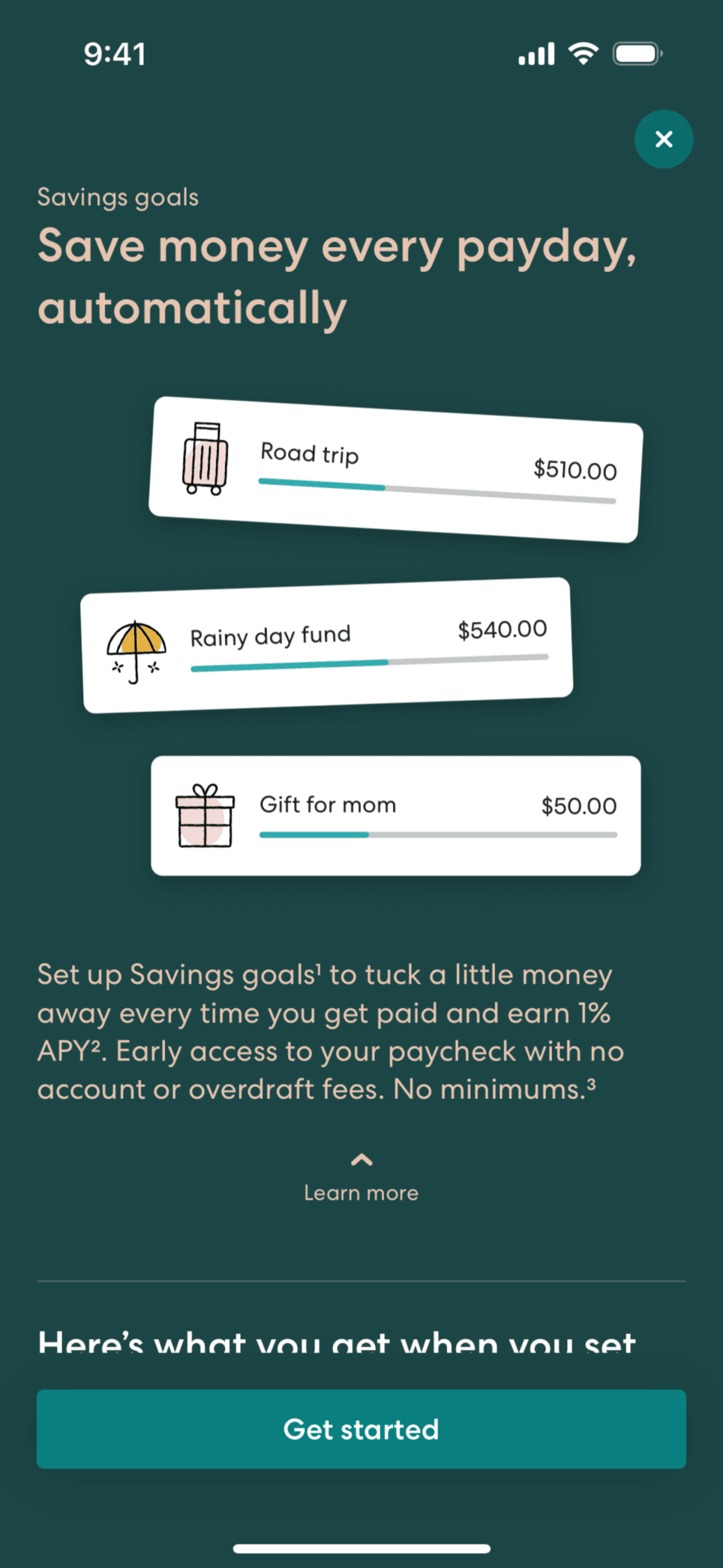 Gusto Mobile iOS Finance interface screenshot 12