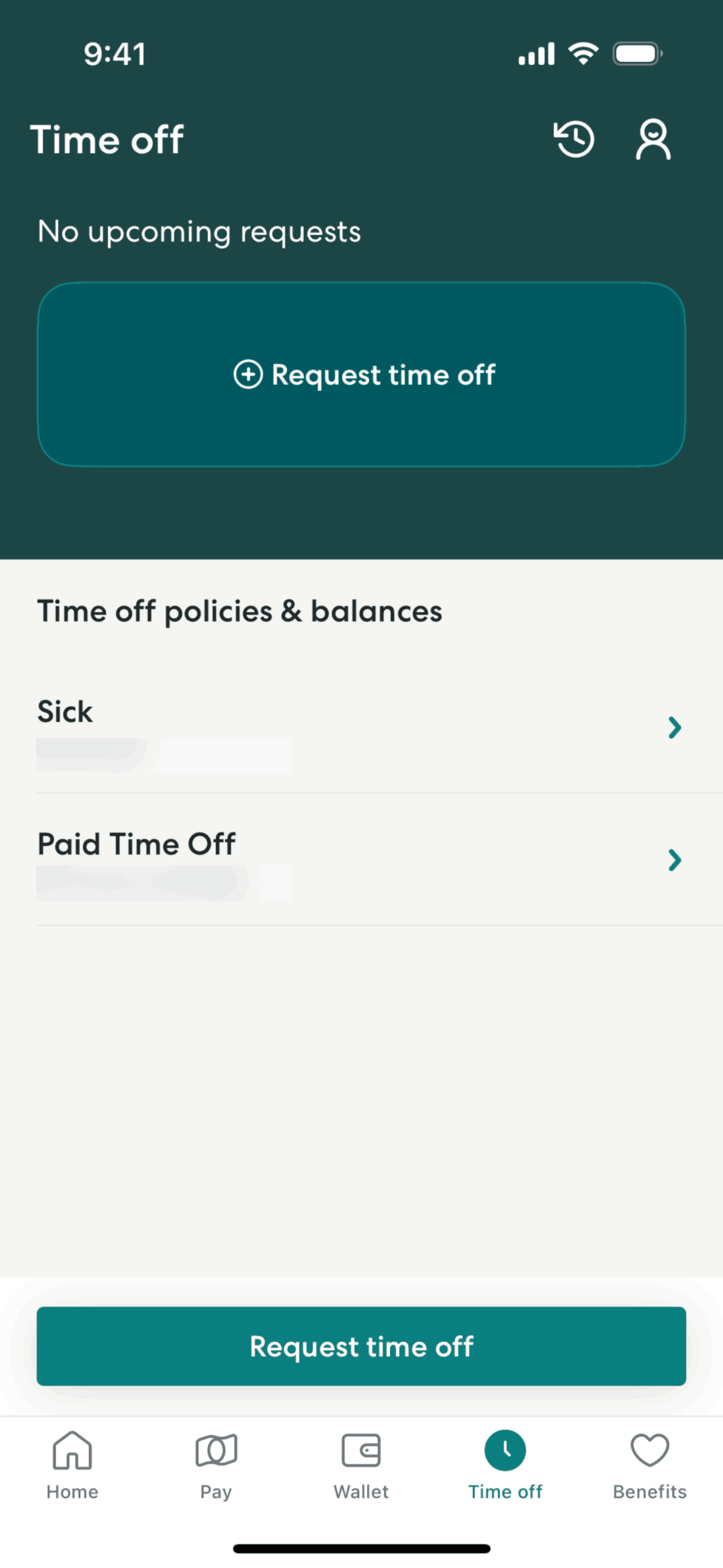 Gusto Mobile iOS Finance interface screenshot 14