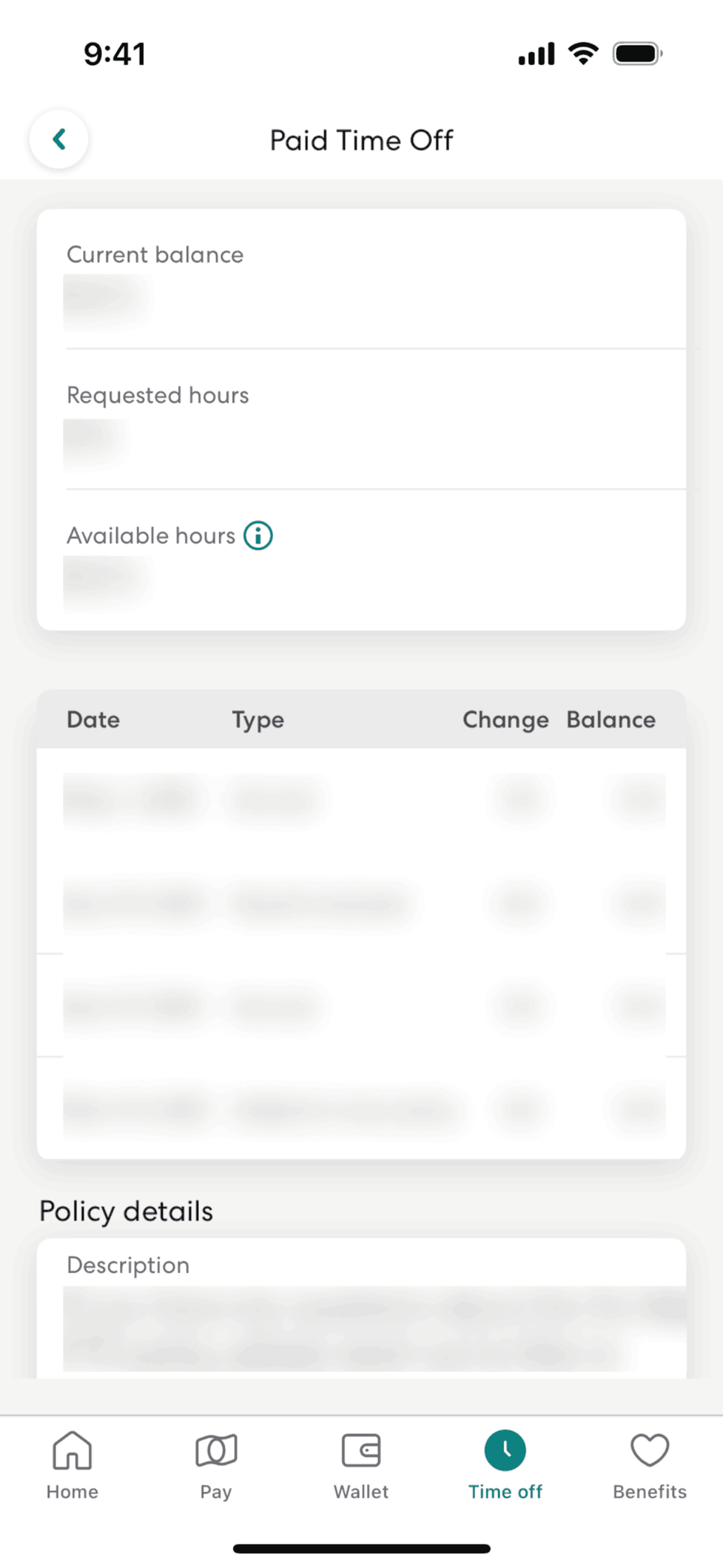 Gusto Mobile iOS Finance interface screenshot 16