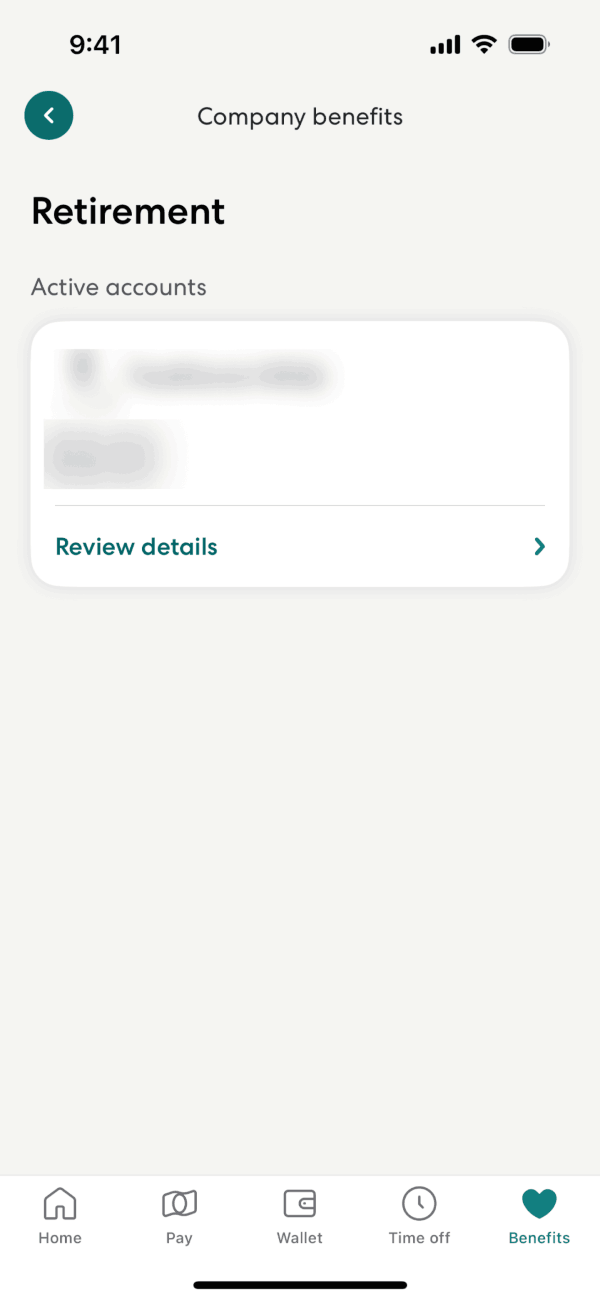 Gusto Mobile iOS Finance interface screenshot 20