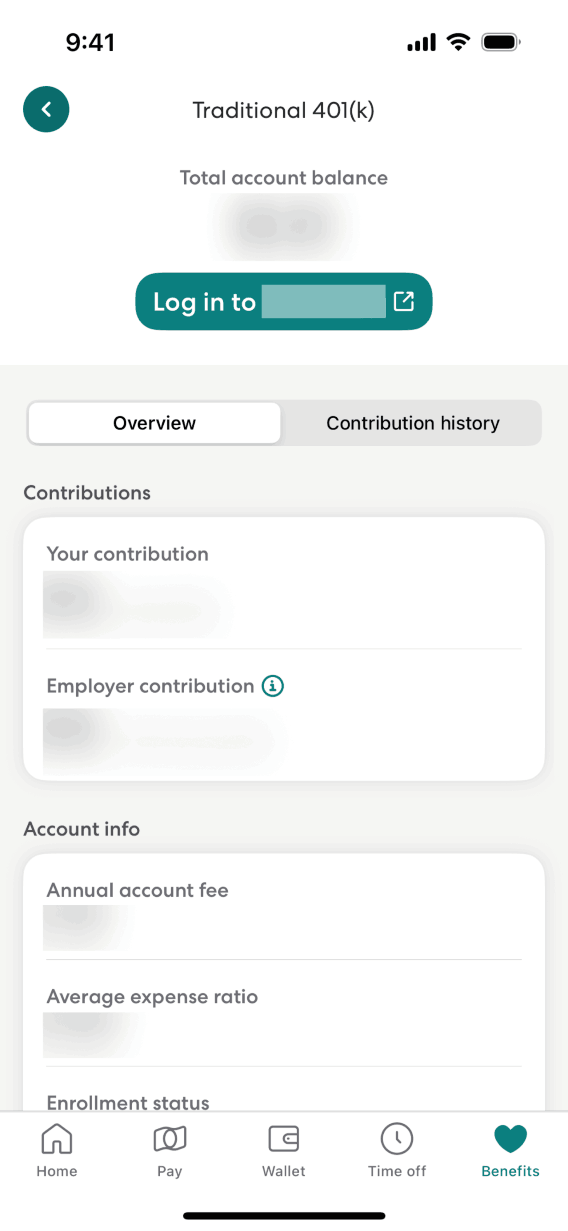 Gusto Mobile iOS Finance interface screenshot 21