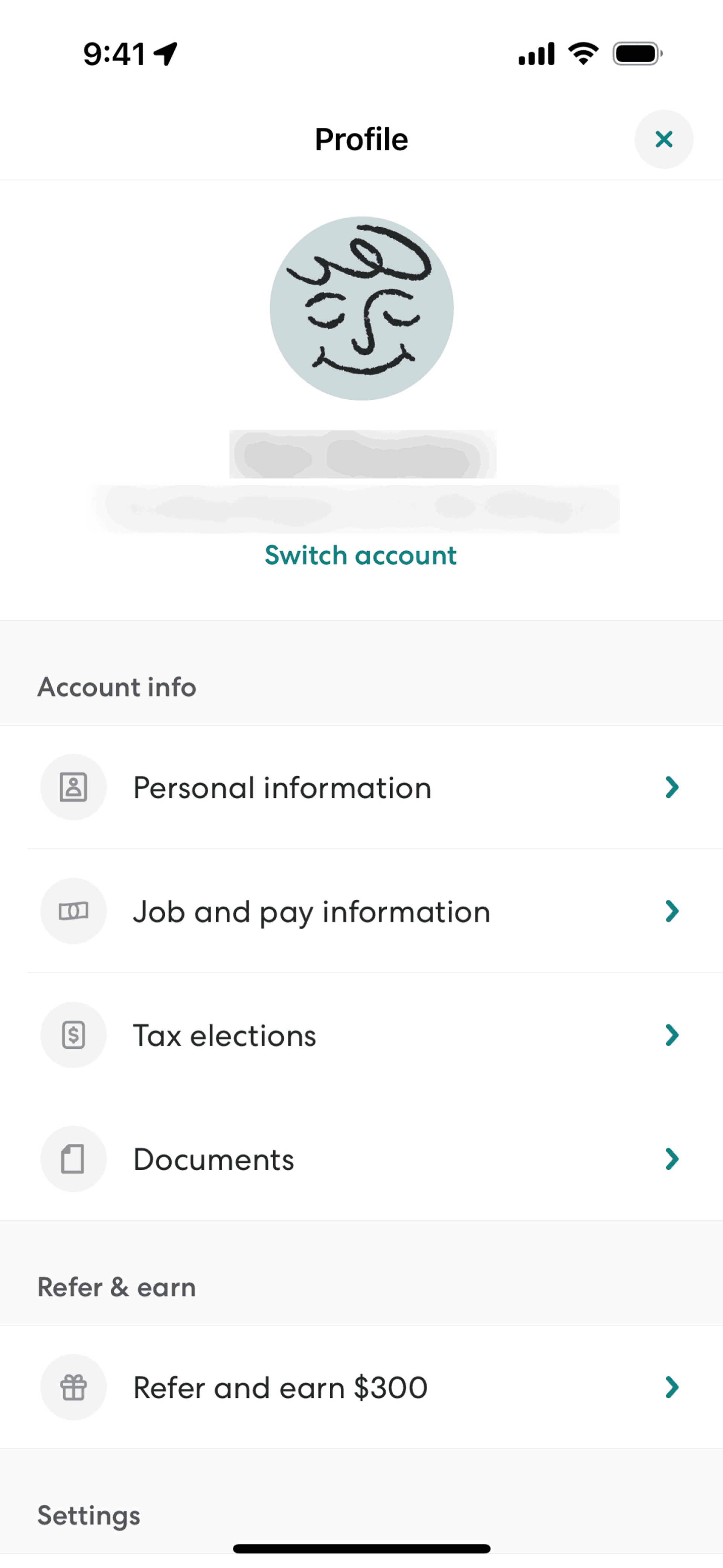 Gusto Mobile iOS Finance interface screenshot 24