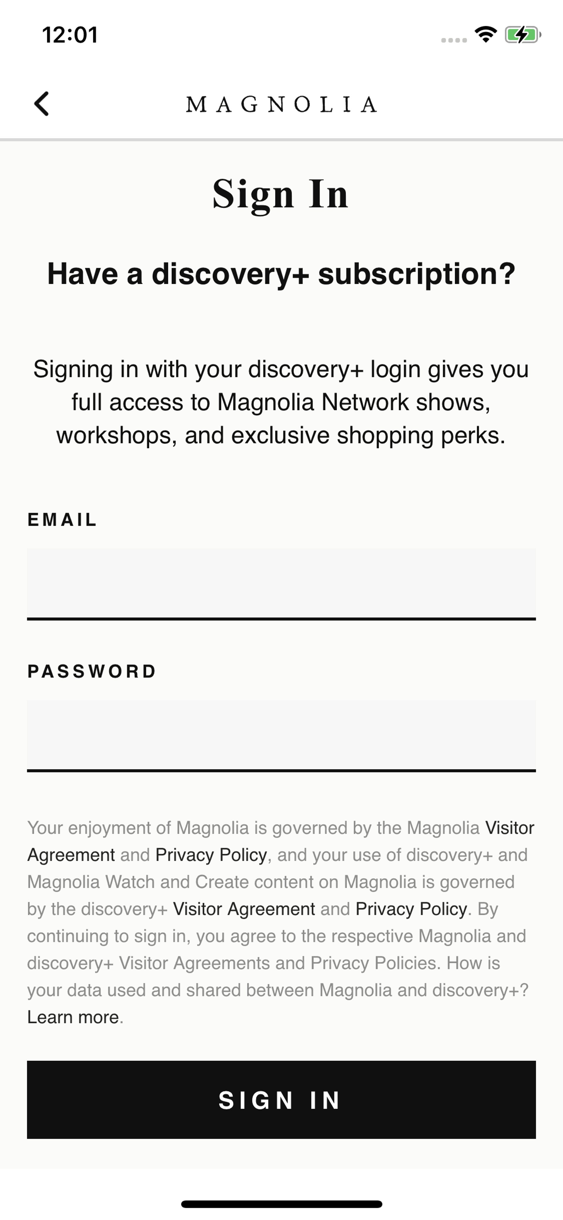 Magnolia iOS Entertainment interface screenshot 22