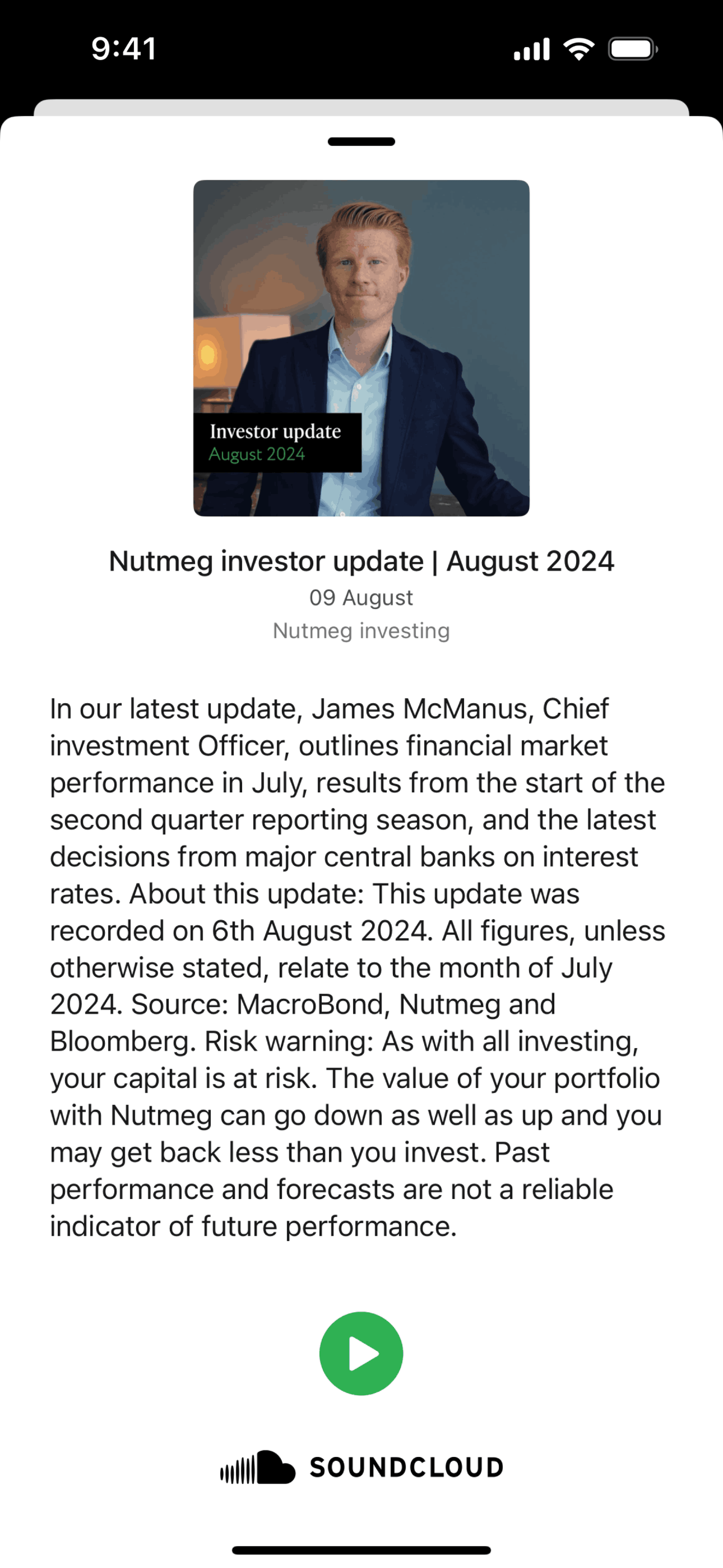 Nutmeg iOS Finance interface screenshot 10