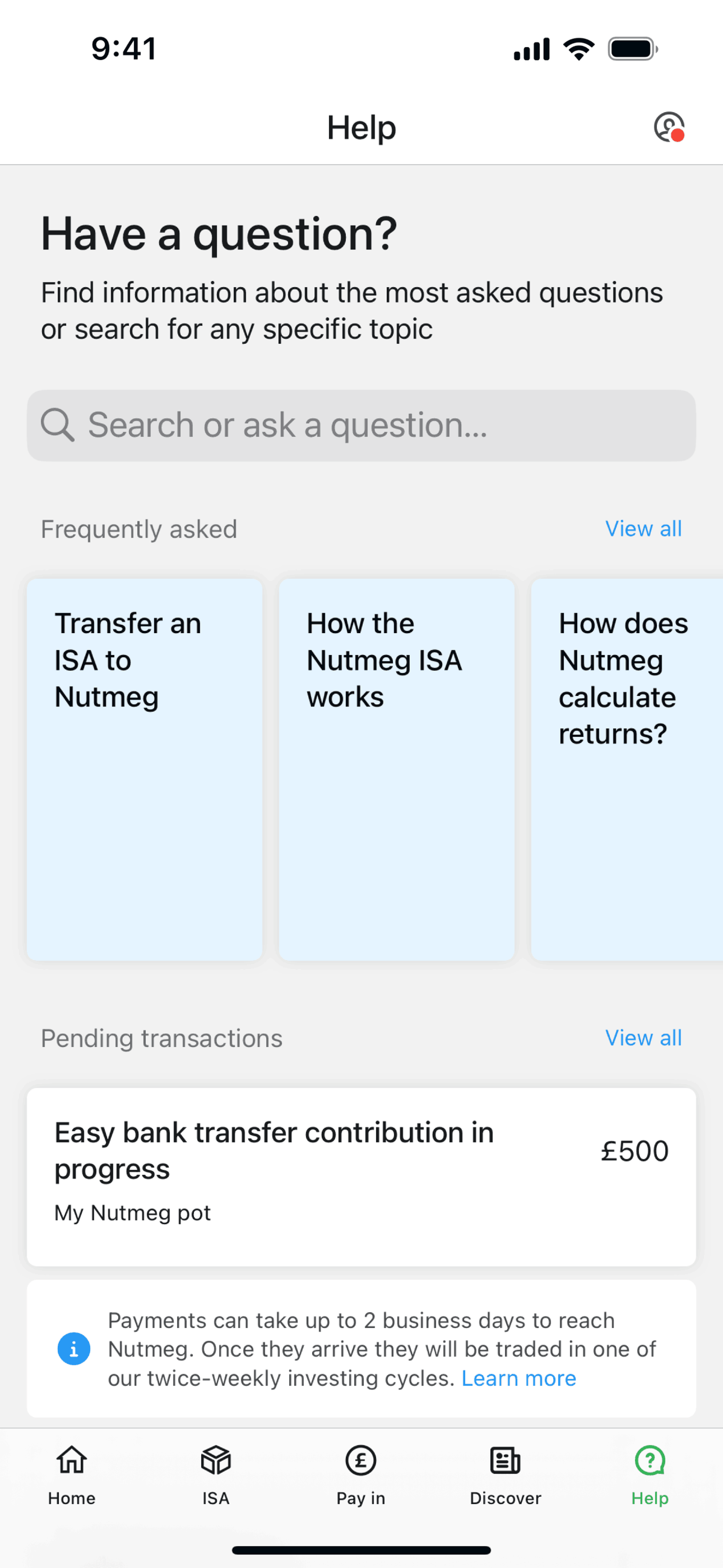 Nutmeg iOS Finance interface screenshot 11