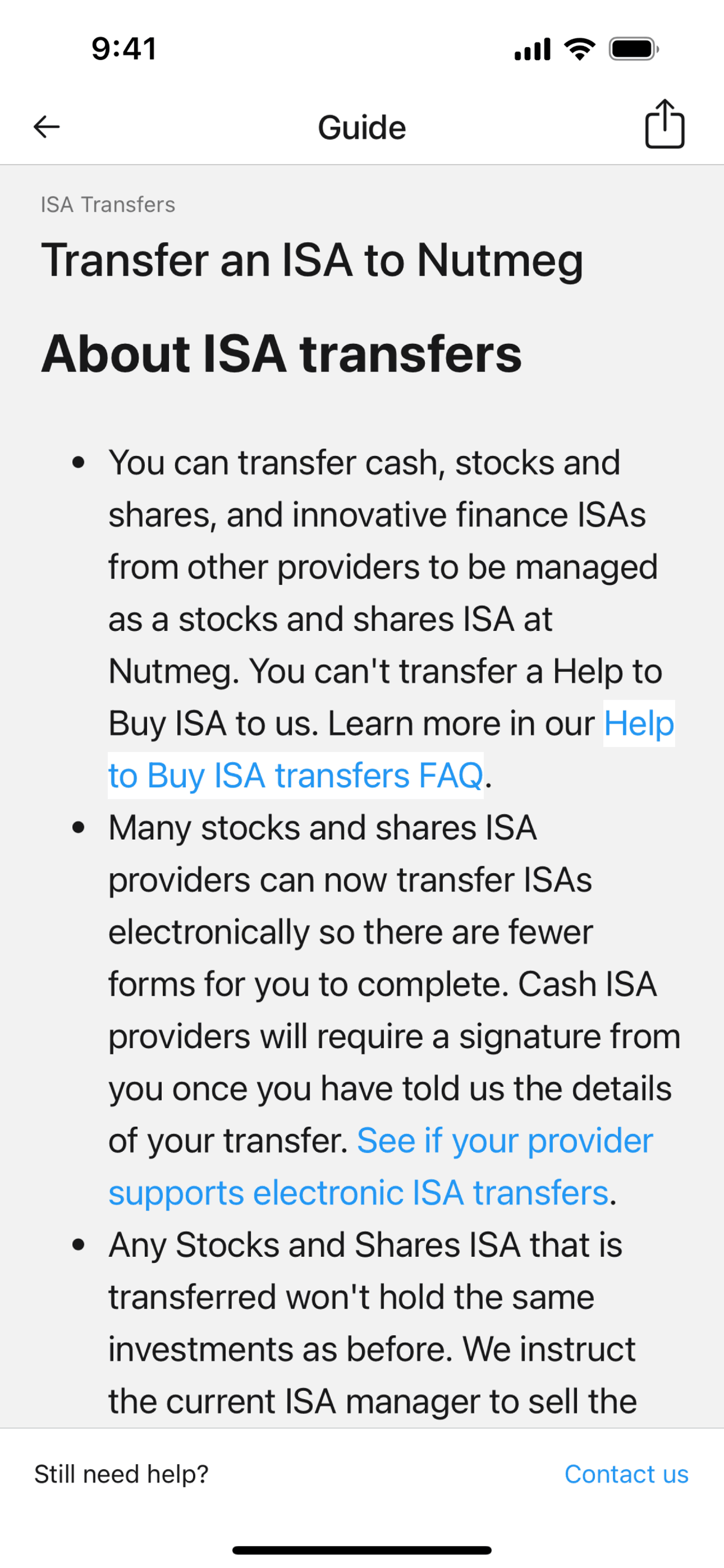 Nutmeg iOS Finance interface screenshot 13
