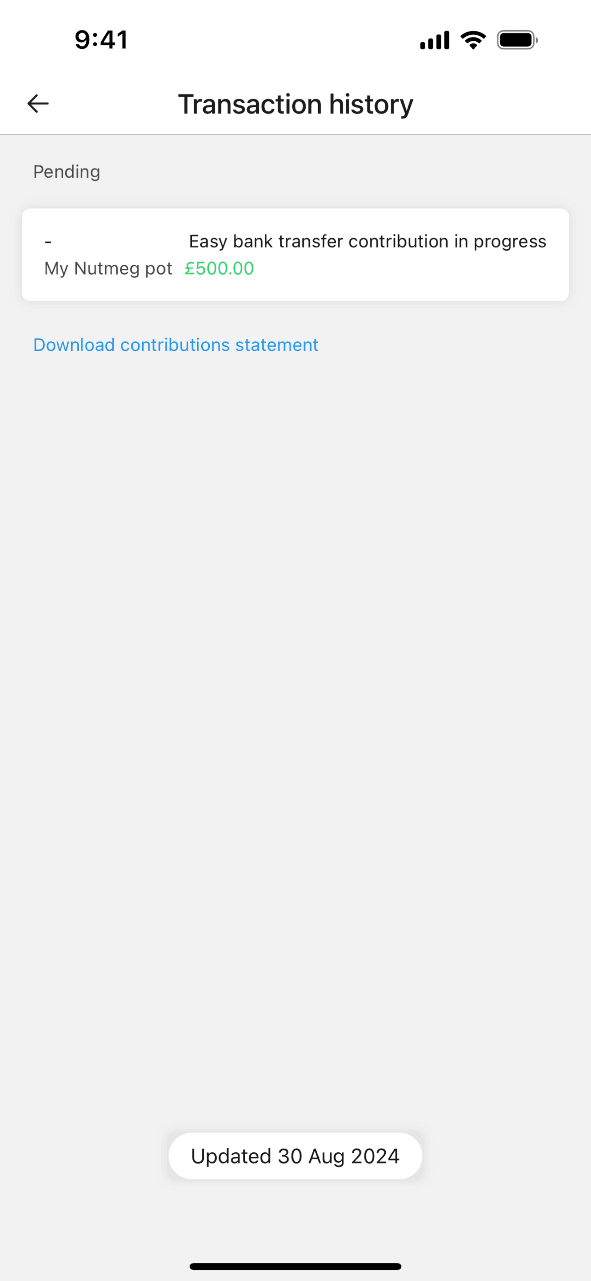 Nutmeg iOS Finance interface screenshot 18