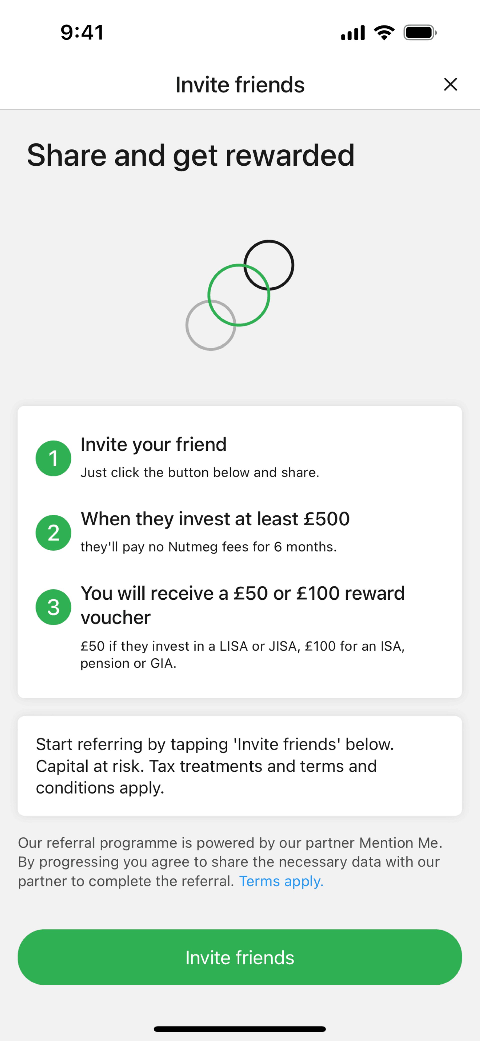 Nutmeg iOS Finance interface screenshot 22