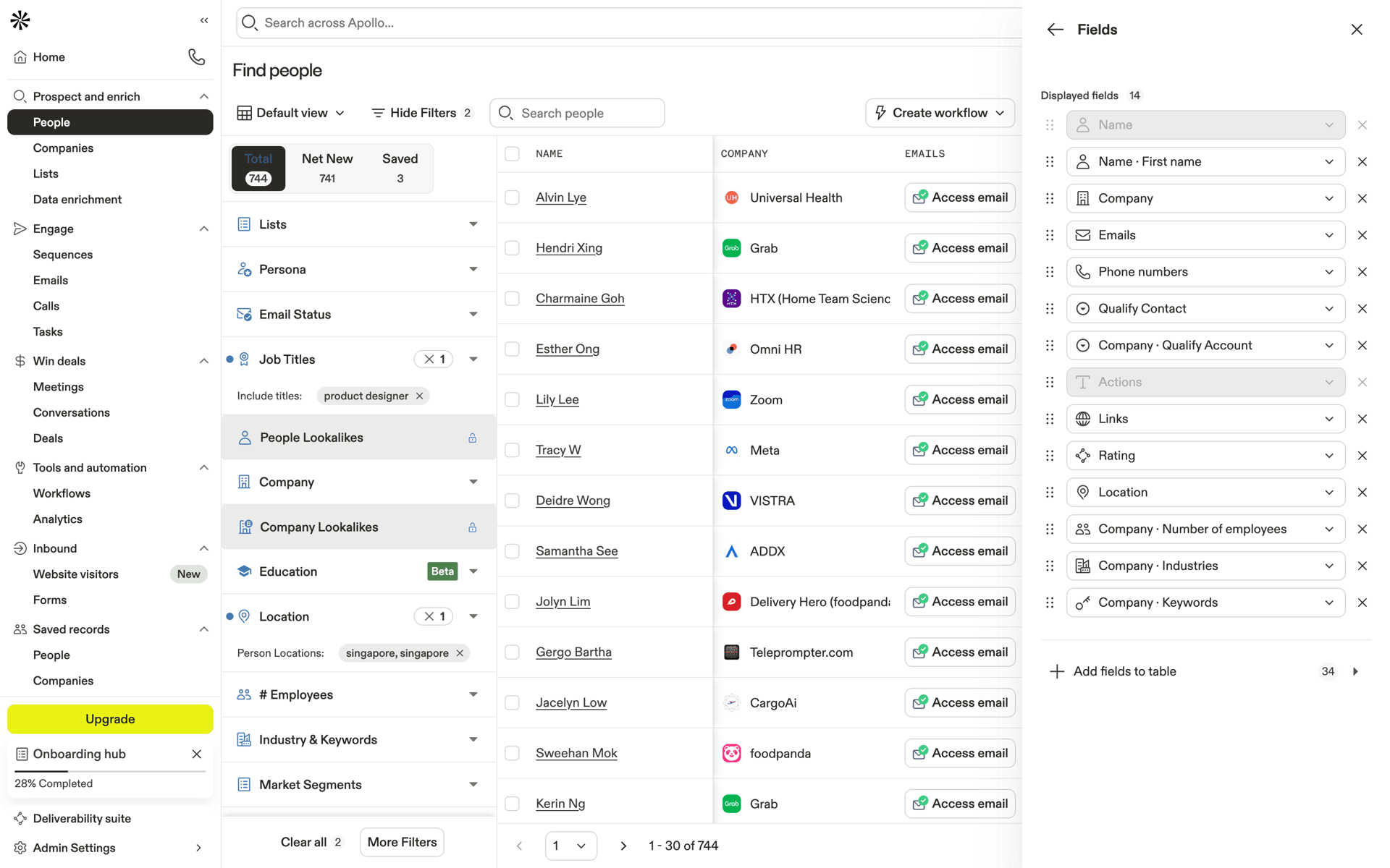 Apollo Web Business interface screenshot 5