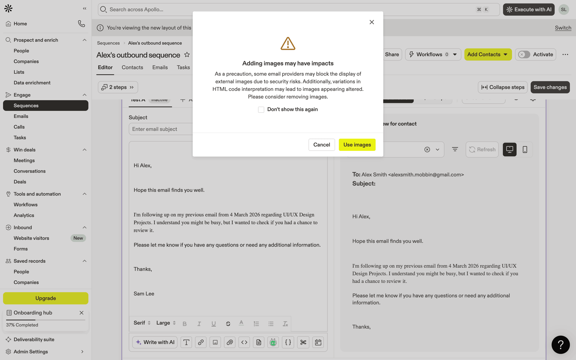Apollo Web Business interface screenshot 23
