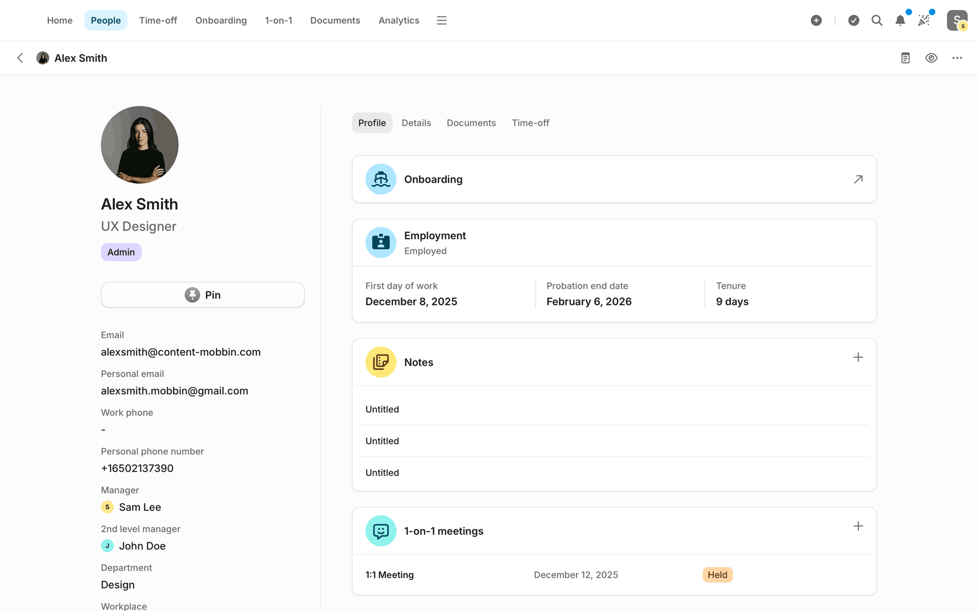 Aboard Web Business interface screenshot 11