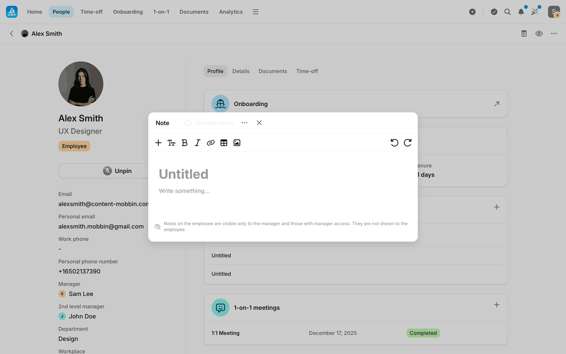 Aboard Web Business interface screenshot 12