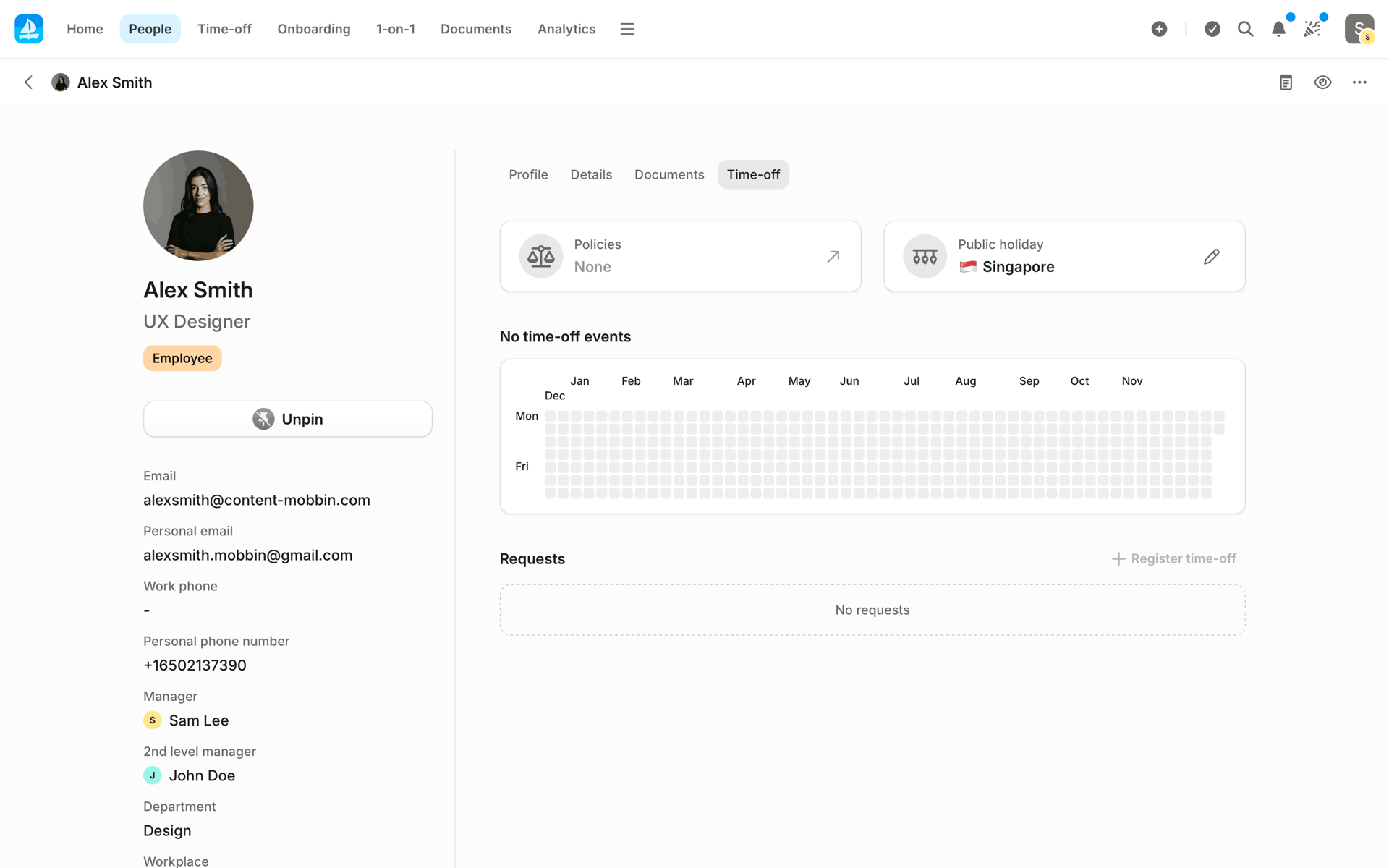 Aboard Web Business interface screenshot 16