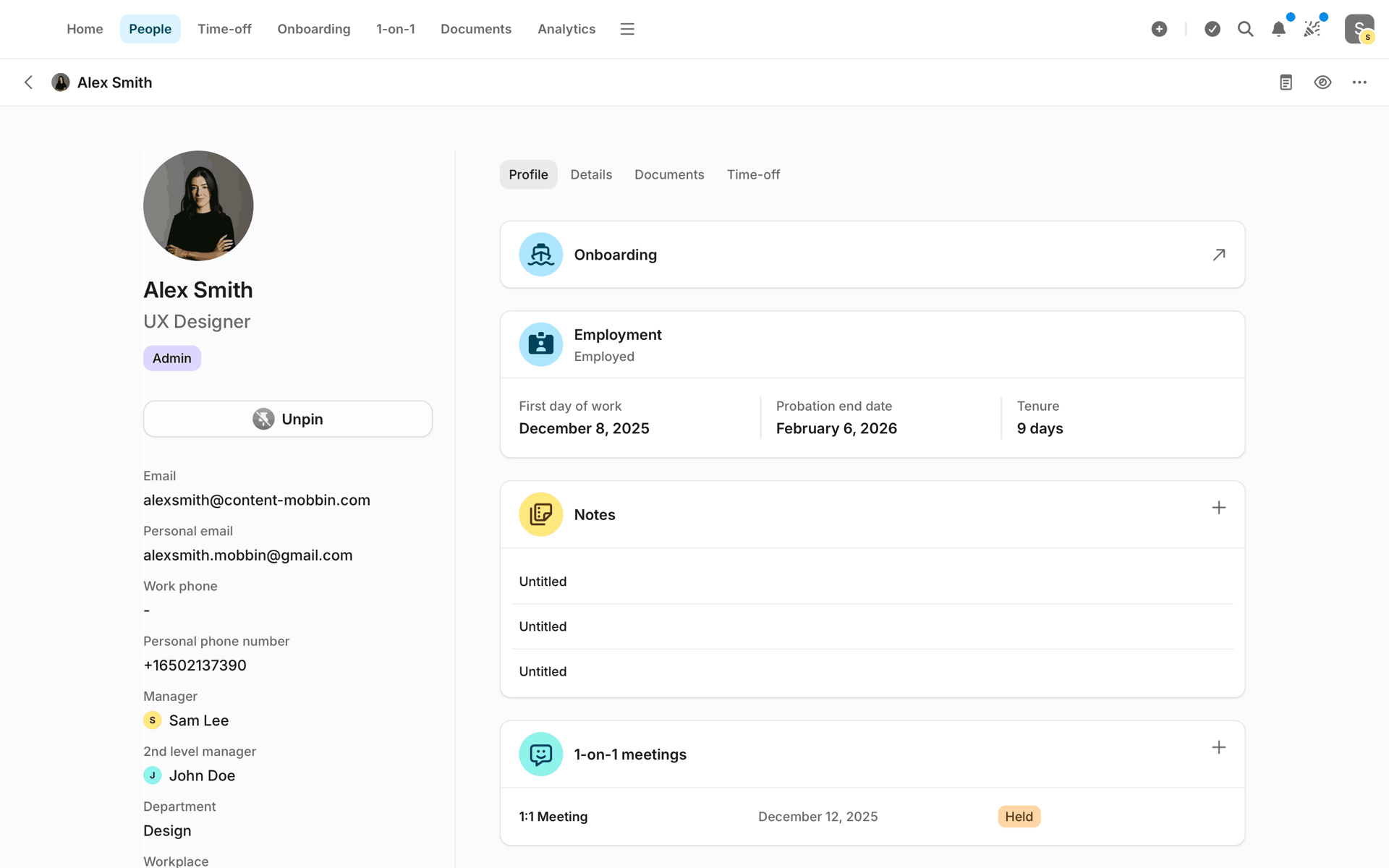 Aboard Web Business interface screenshot 18