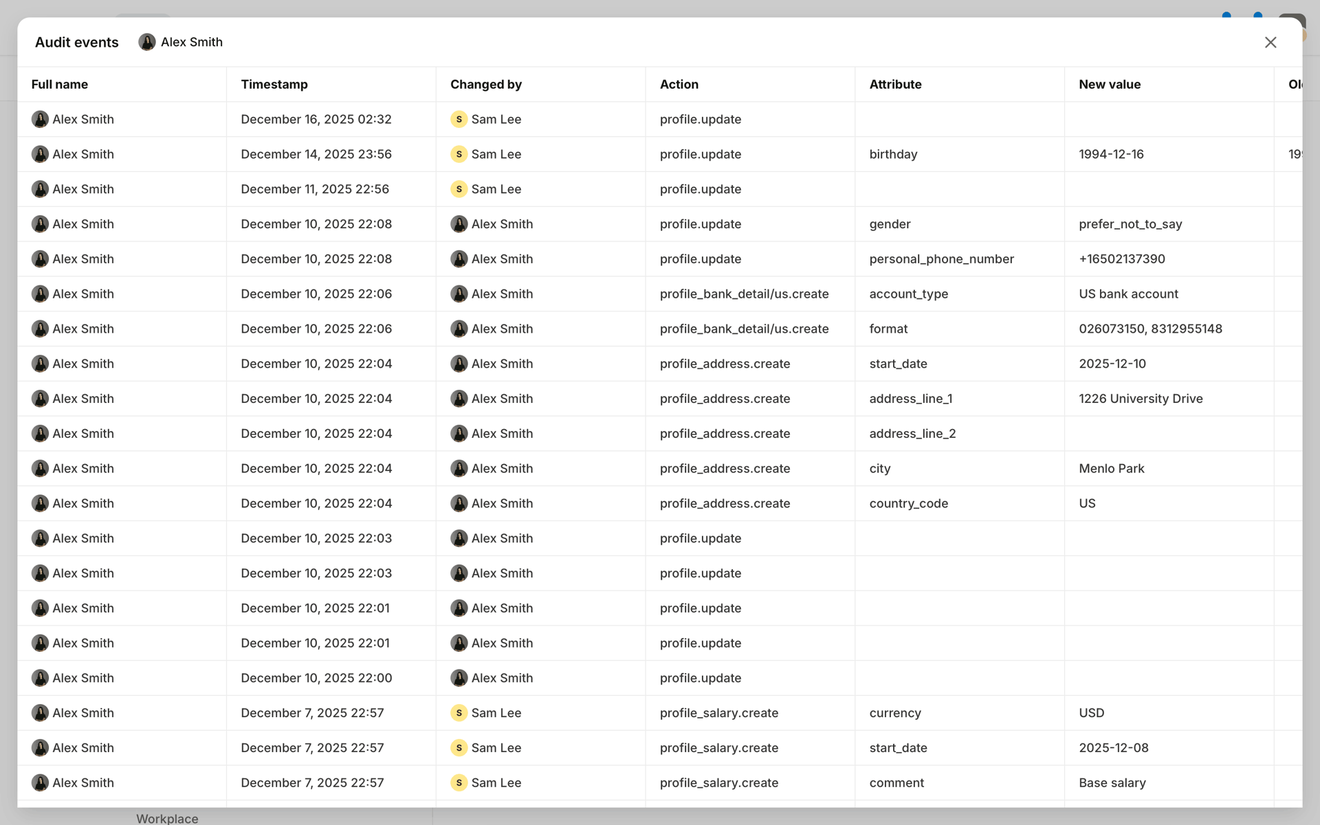 Aboard Web Business interface screenshot 19